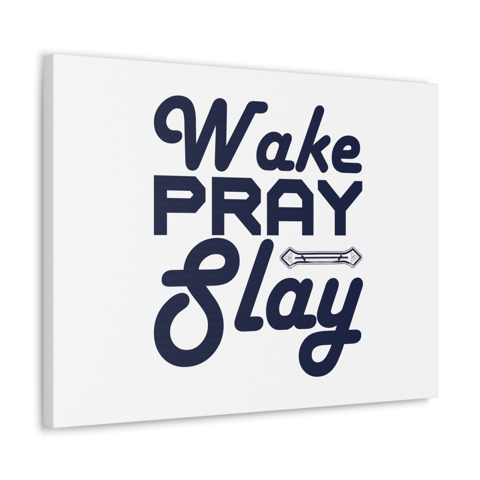 Scripture Walls Wake, Pray, Slay Luke 21:36 Ornament Bar Christian Wall Art Bible Verse Print Ready to Hang Unframed-Express Your Love Gifts