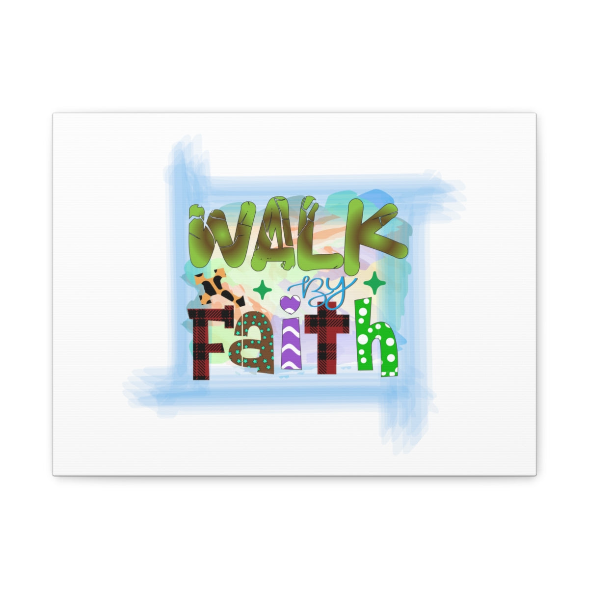 Scripture Walls Walk By Faith 1 John 5:4 Christian Wall Art Bible Verse Print Ready to Hang Unframed-Express Your Love Gifts