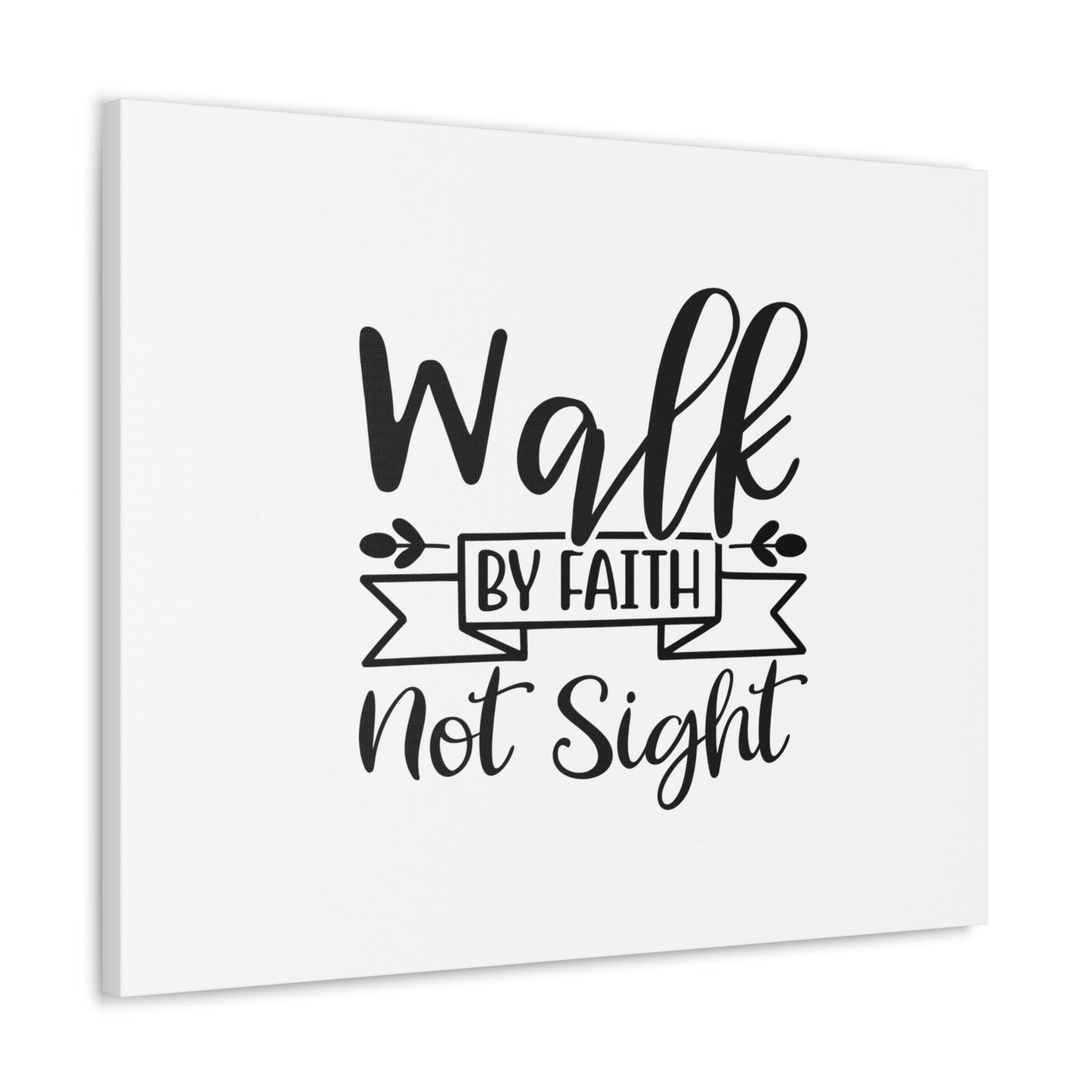 Scripture Walls Walk By Faith 2 Corinthians 5:7 Banner Christian Wall Art Bible Verse Print Ready to Hang Unframed-Express Your Love Gifts