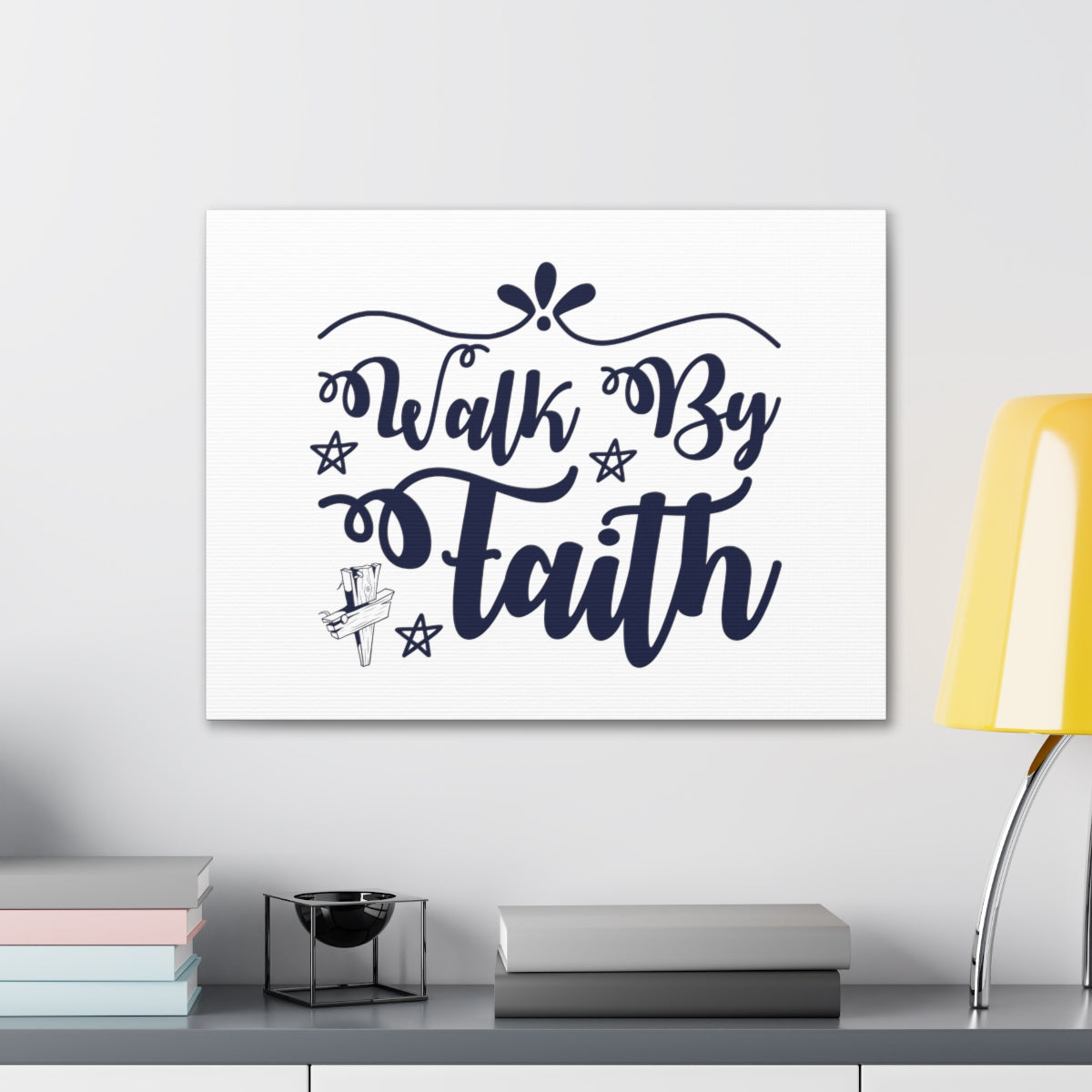 Scripture Walls Walk By Faith 2 Corinthians 5:7 Christian Wall Art Bible Verse Print Ready to Hang Unframed-Express Your Love Gifts