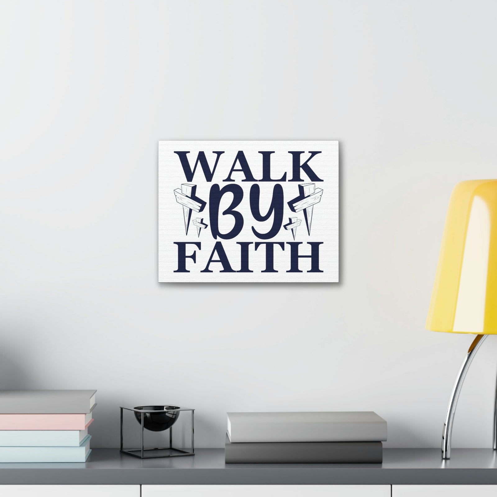 Scripture Walls Walk By Faith 2 Corinthians 5:7 Christian Wall Art Print Ready to Hang Unframed-Express Your Love Gifts