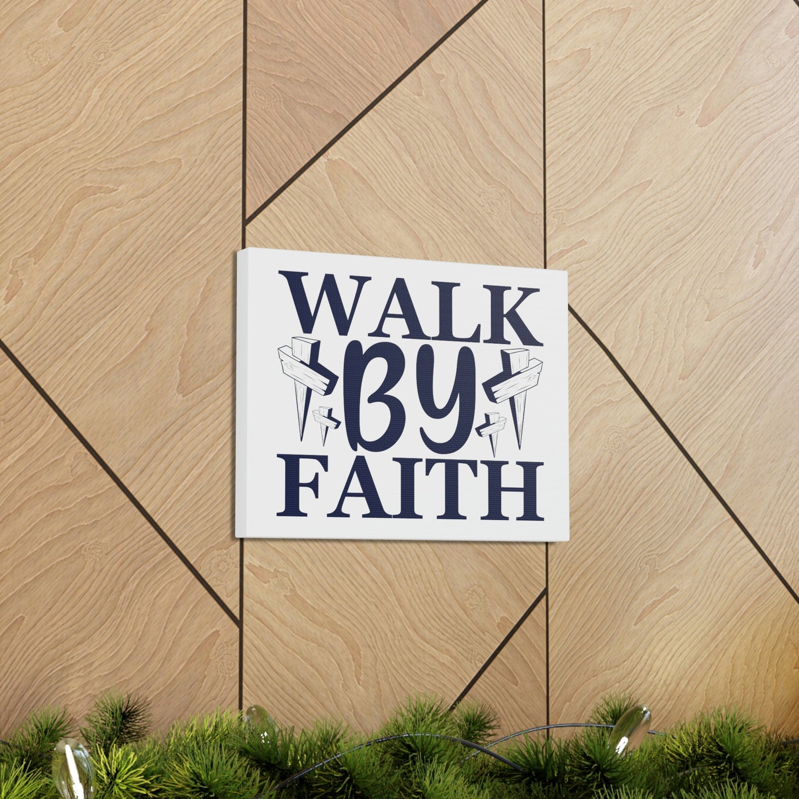 Scripture Walls Walk By Faith 2 Corinthians 5:7 Christian Wall Art Print Ready to Hang Unframed-Express Your Love Gifts