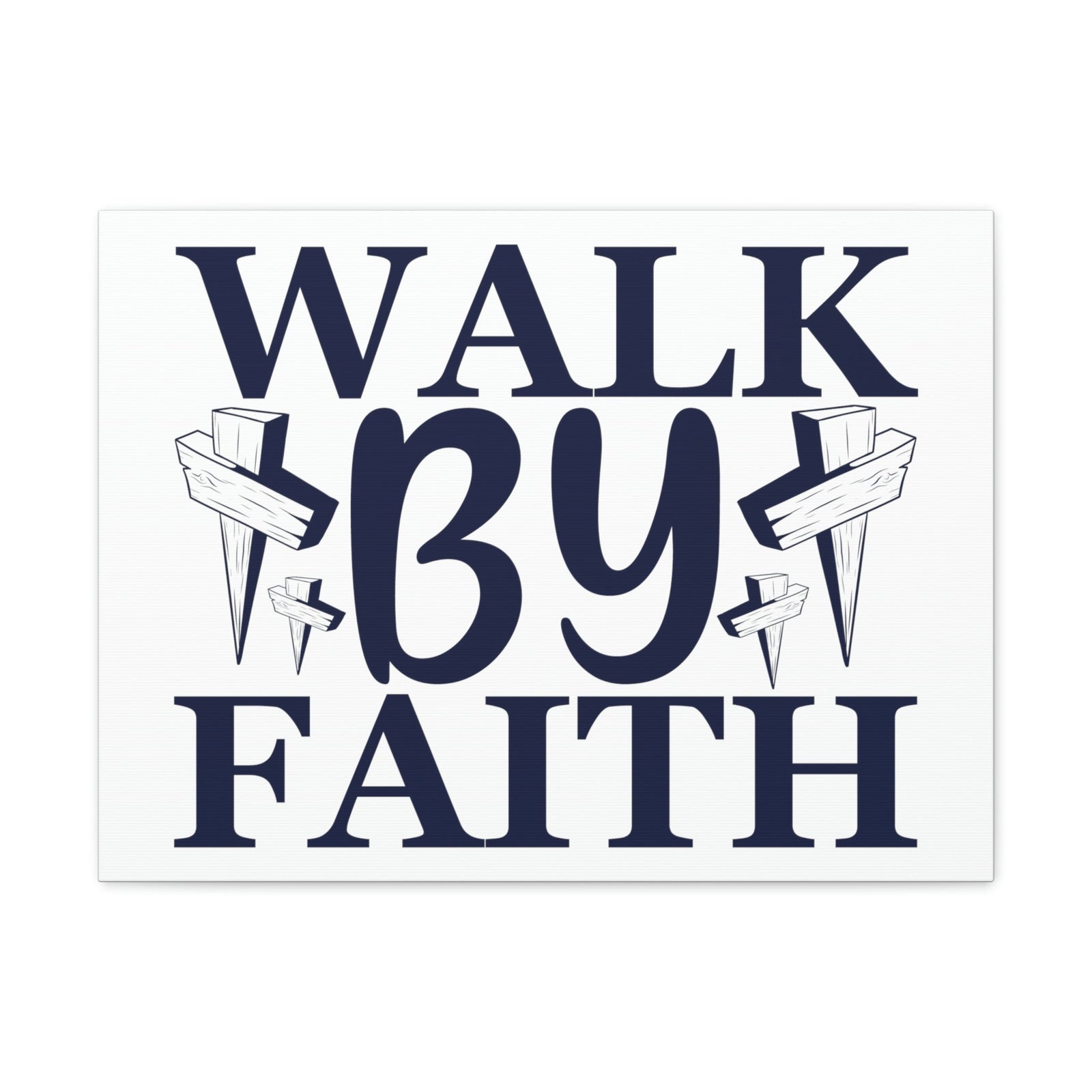 Scripture Walls Walk By Faith 2 Corinthians 5:7 Christian Wall Art Print Ready to Hang Unframed-Express Your Love Gifts