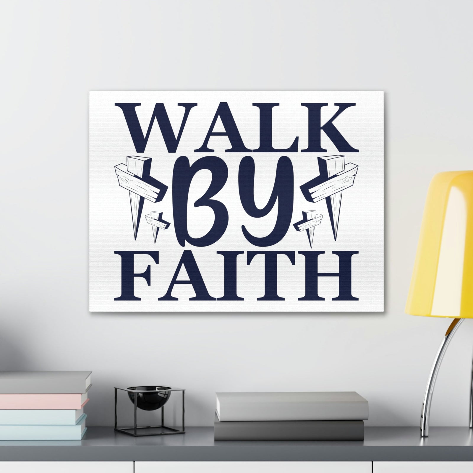 Scripture Walls Walk By Faith 2 Corinthians 5:7 Christian Wall Art Print Ready to Hang Unframed-Express Your Love Gifts