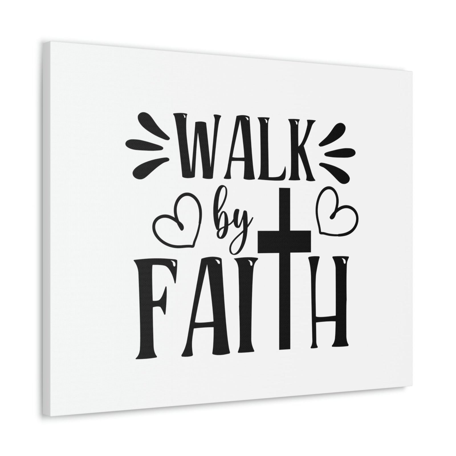 Scripture Walls Walk By Faith 2 Corinthians 5:7 Heart Christian Wall Art Bible Verse Print Ready to Hang Unframed-Express Your Love Gifts