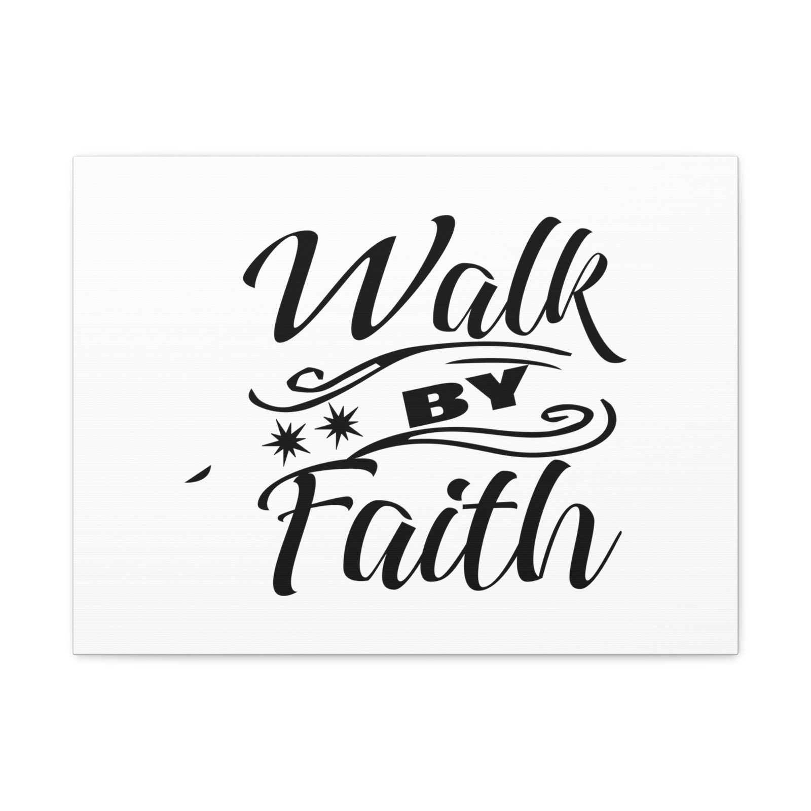 Scripture Walls Walk By Faith 2 Corinthians 5:7 Two Star Christian Wall Art Bible Verse Print Ready to Hang Unframed-Express Your Love Gifts