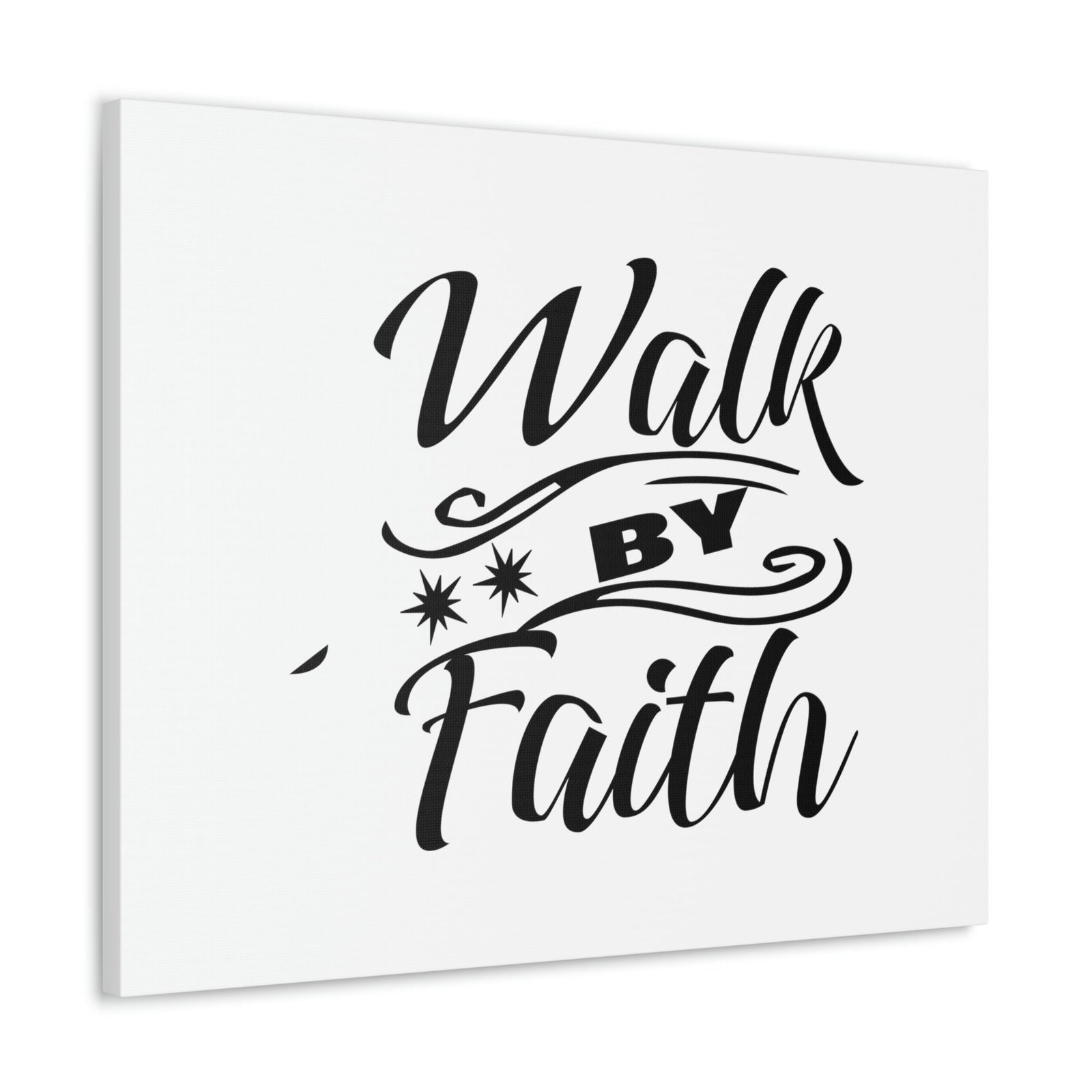 Scripture Walls Walk By Faith 2 Corinthians 5:7 Two Star Christian Wall Art Bible Verse Print Ready to Hang Unframed-Express Your Love Gifts
