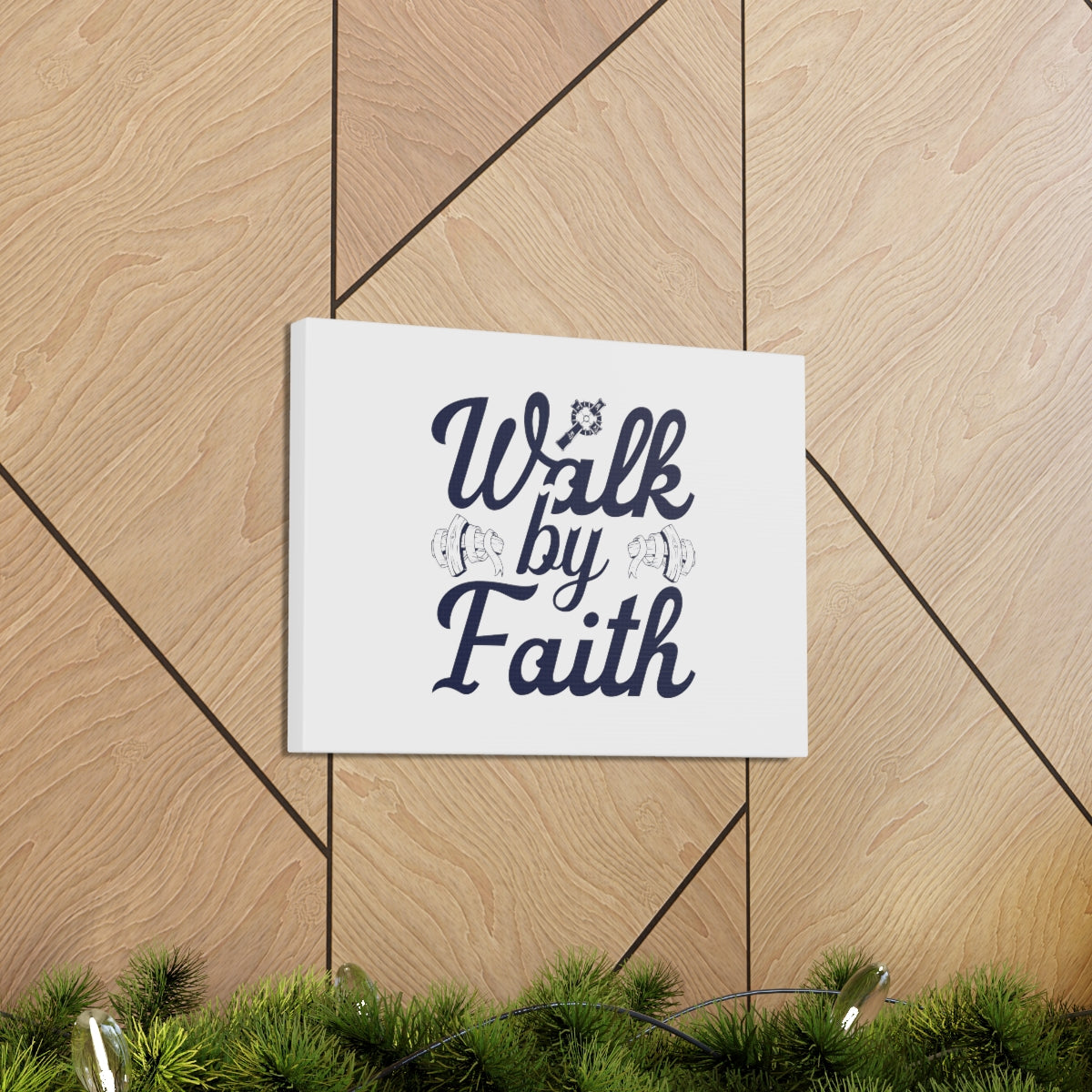 Scripture Walls Walk By Faith Ephesians 2:8 Christian Wall Art Bible Verse Print Ready to Hang Unframed-Express Your Love Gifts
