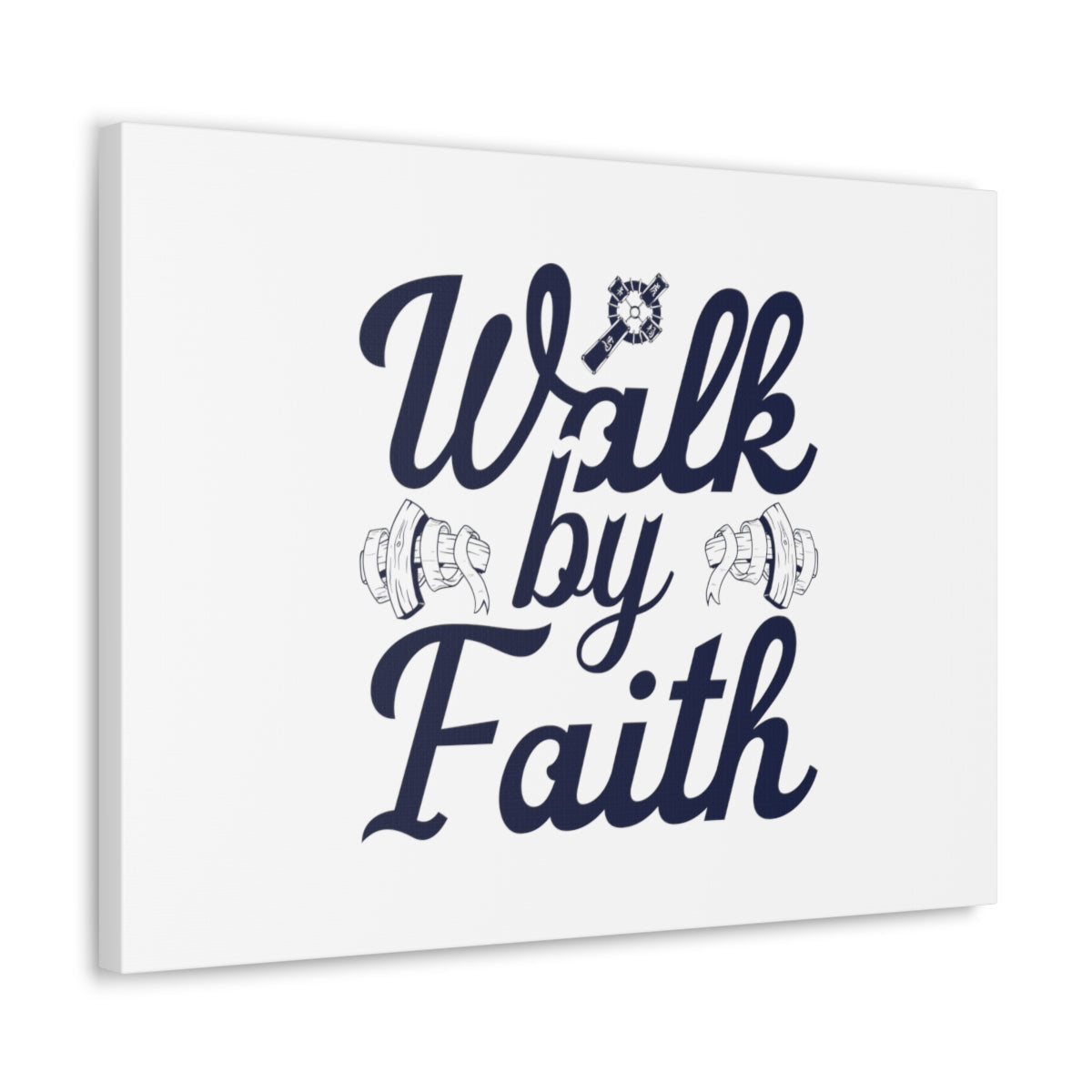 Scripture Walls Walk By Faith Ephesians 2:8 Christian Wall Art Bible Verse Print Ready to Hang Unframed-Express Your Love Gifts