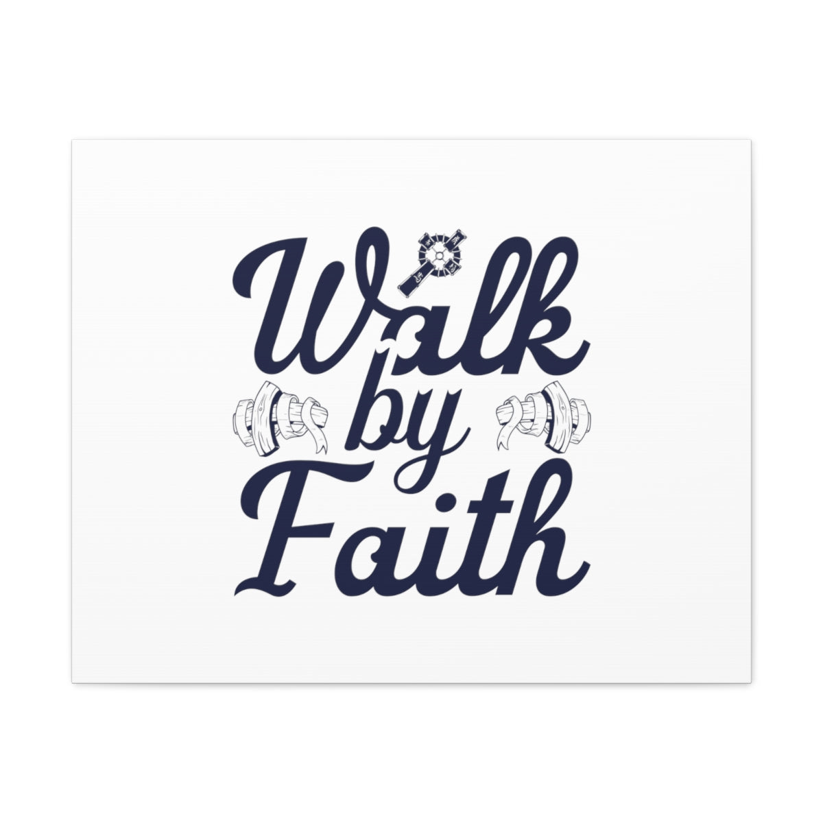 Scripture Walls Walk By Faith Ephesians 2:8 Christian Wall Art Bible Verse Print Ready to Hang Unframed-Express Your Love Gifts