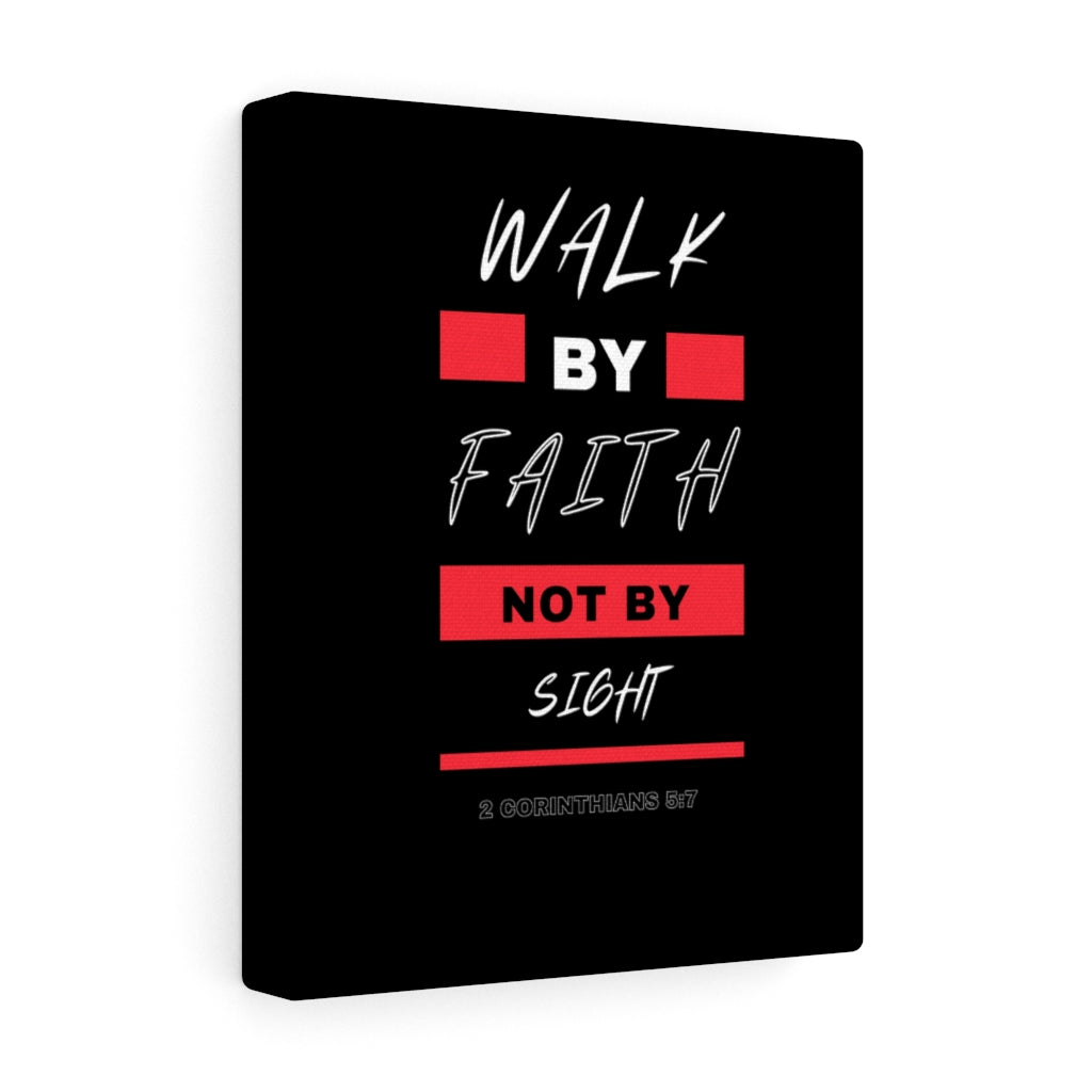 Scripture Walls Walk By Faith Not By Sight 2 Corinthians 5:7 Bible Verse Canvas Christian Wall Art Ready to Hang Unframed-Express Your Love Gifts