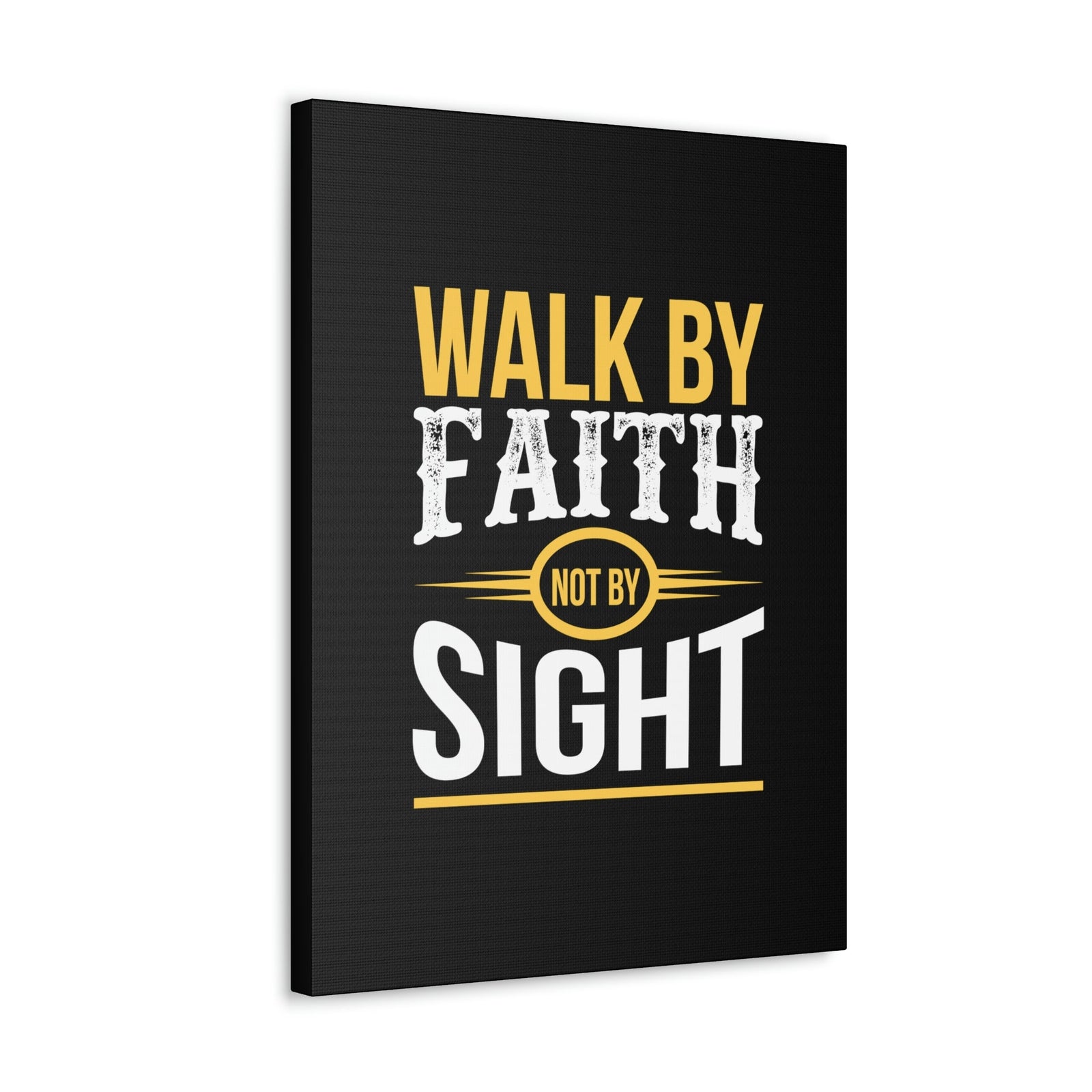 Scripture Walls Walk By Faith Not By Sight 2 Corinthians 5:7 Orange Christian Wall Art Bible Verse Print Ready to Hang Unframed-Express Your Love Gifts