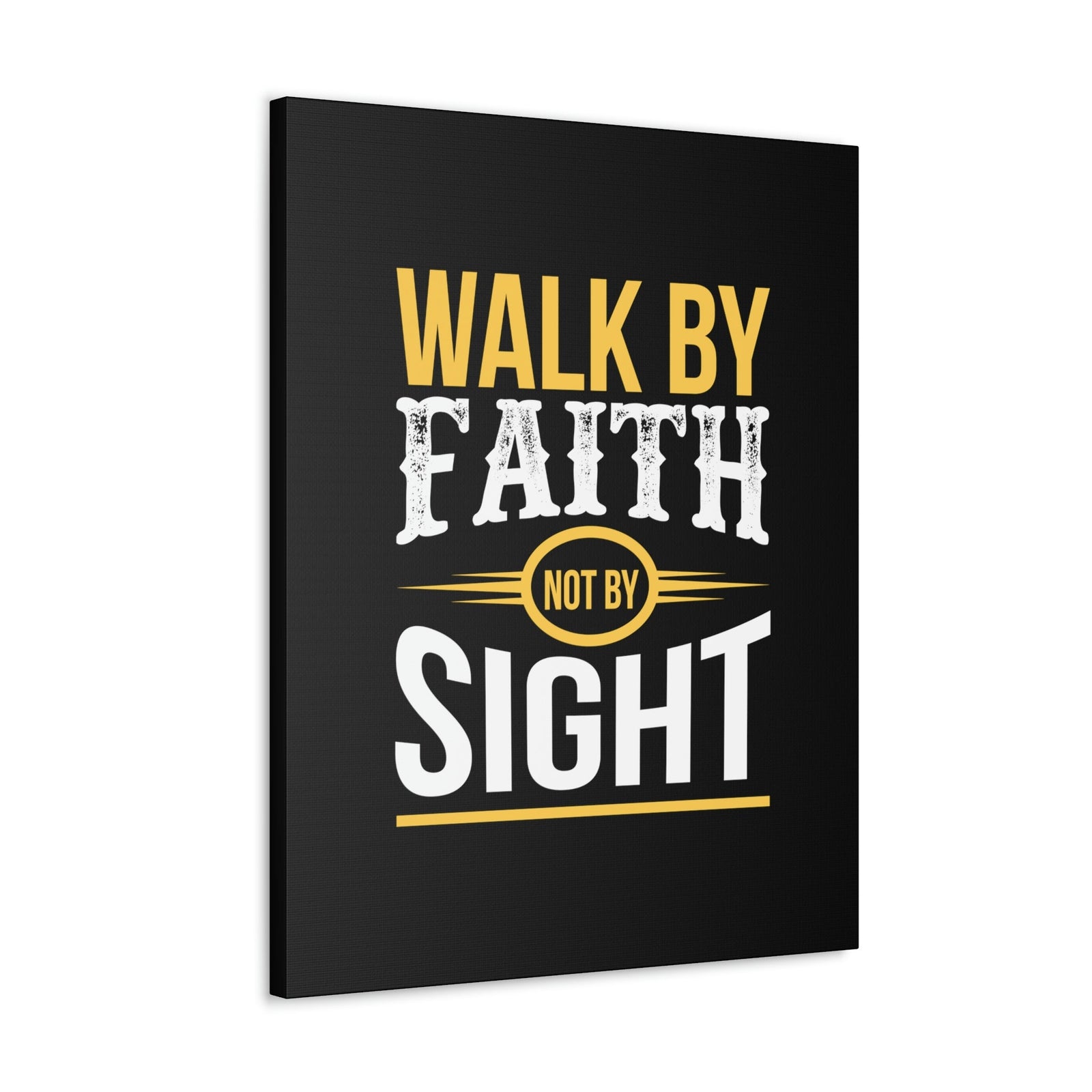 Scripture Walls Walk By Faith Not By Sight 2 Corinthians 5:7 Orange Christian Wall Art Bible Verse Print Ready to Hang Unframed-Express Your Love Gifts