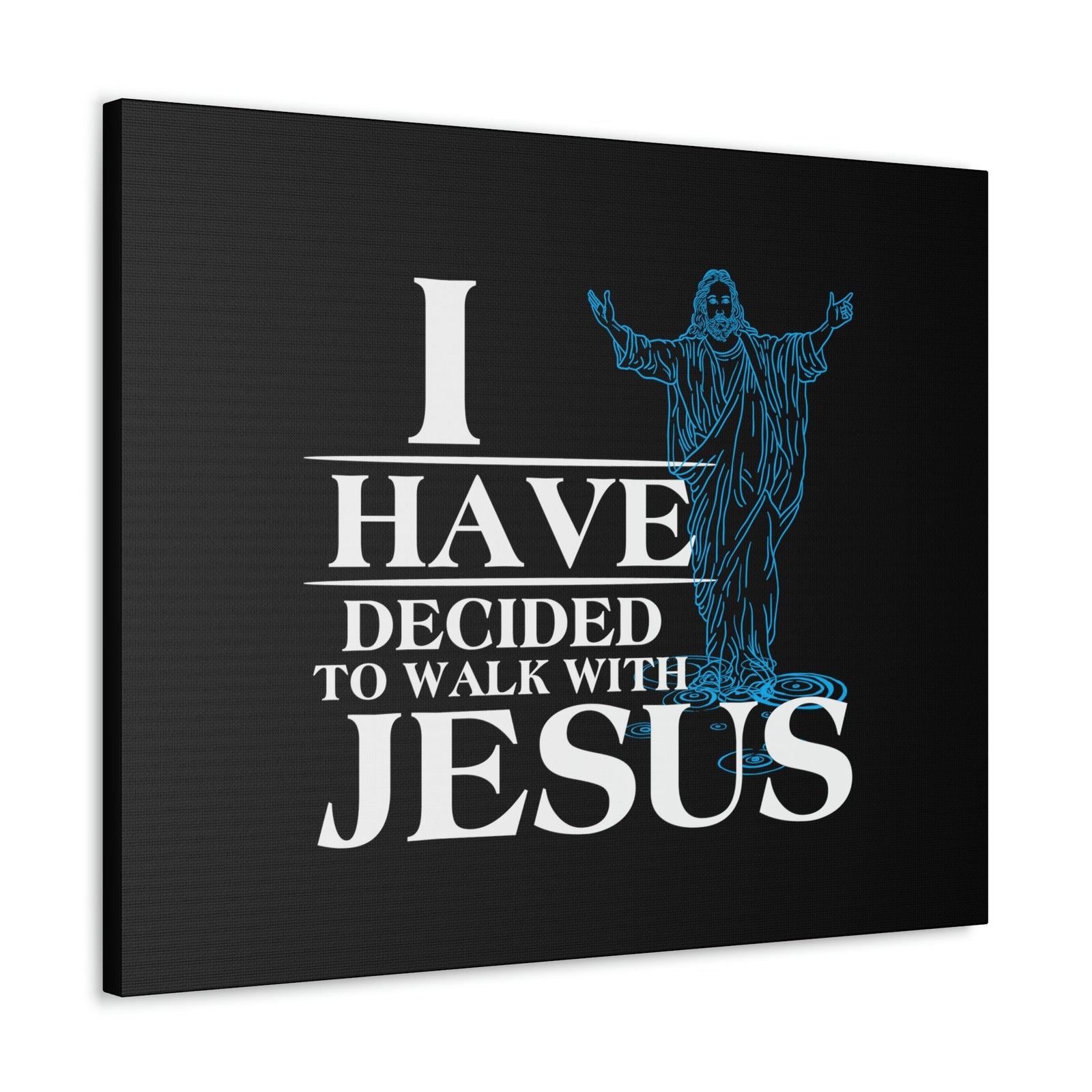Scripture Walls Walk With Jesus Philippians 3:17 Blue Christian Wall Art Bible Verse Print Ready to Hang Unframed-Express Your Love Gifts