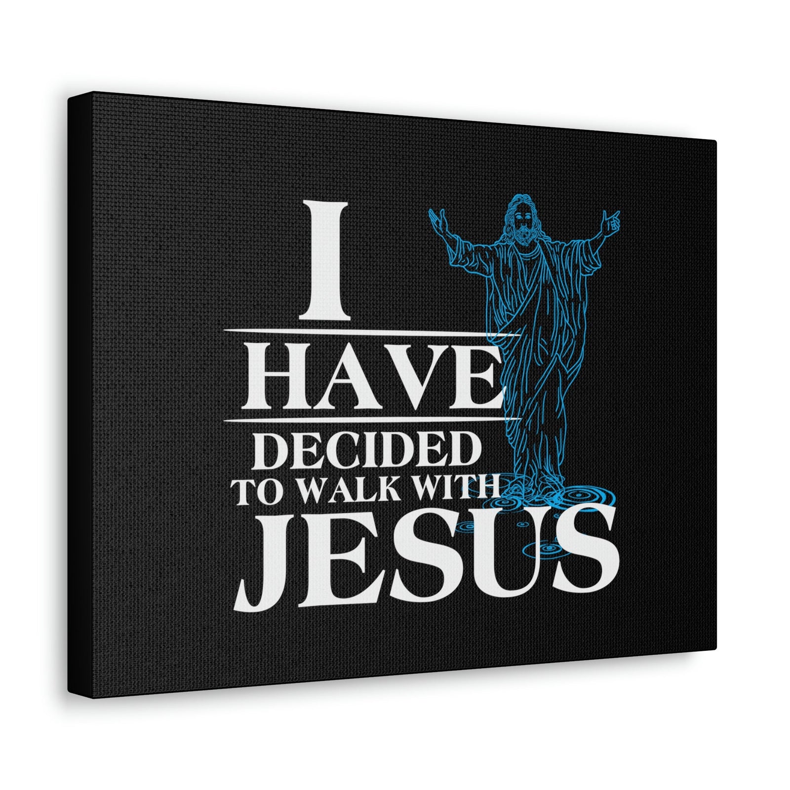Scripture Walls Walk With Jesus Philippians 3:17 Blue Christian Wall Art Bible Verse Print Ready to Hang Unframed-Express Your Love Gifts