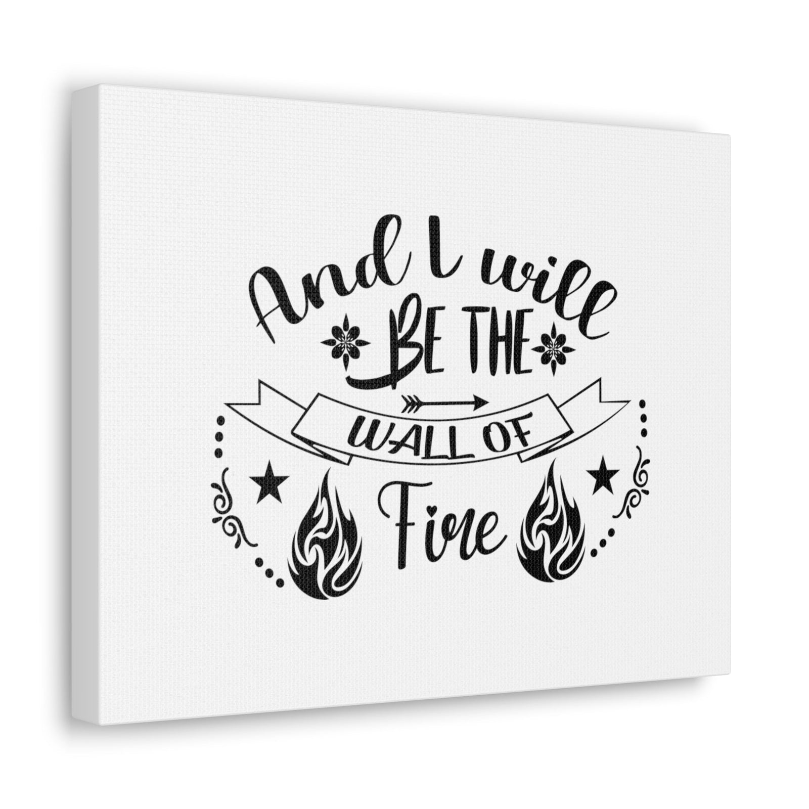 Scripture Walls Wall Of Fire Zechariah 2:5 Christian Wall Art Bible Verse Print Ready to Hang Unframed-Express Your Love Gifts