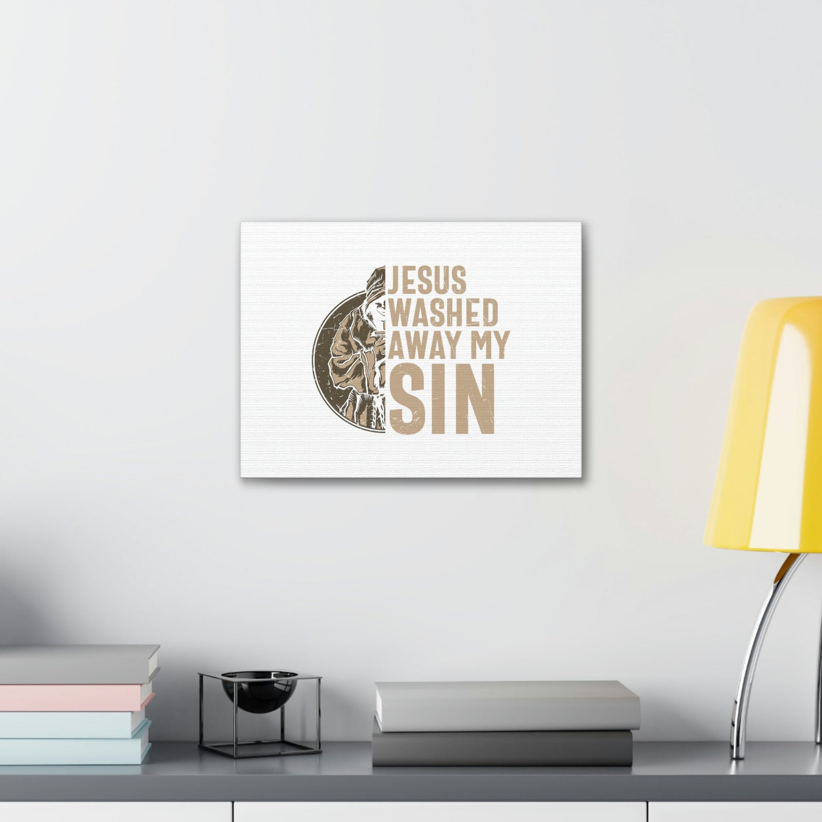 Scripture Walls Washed Away My Sin Psalm 51:2 Christian Wall Art Bible Verse Print Ready to Hang Unframed-Express Your Love Gifts