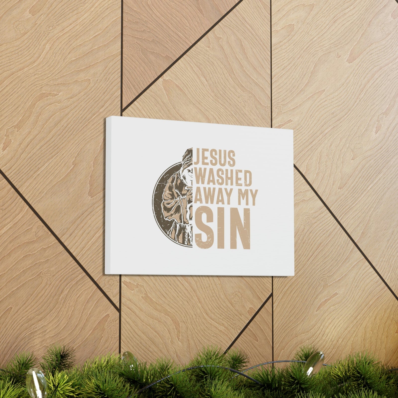 Scripture Walls Washed Away My Sin Psalm 51:2 Christian Wall Art Bible Verse Print Ready to Hang Unframed-Express Your Love Gifts