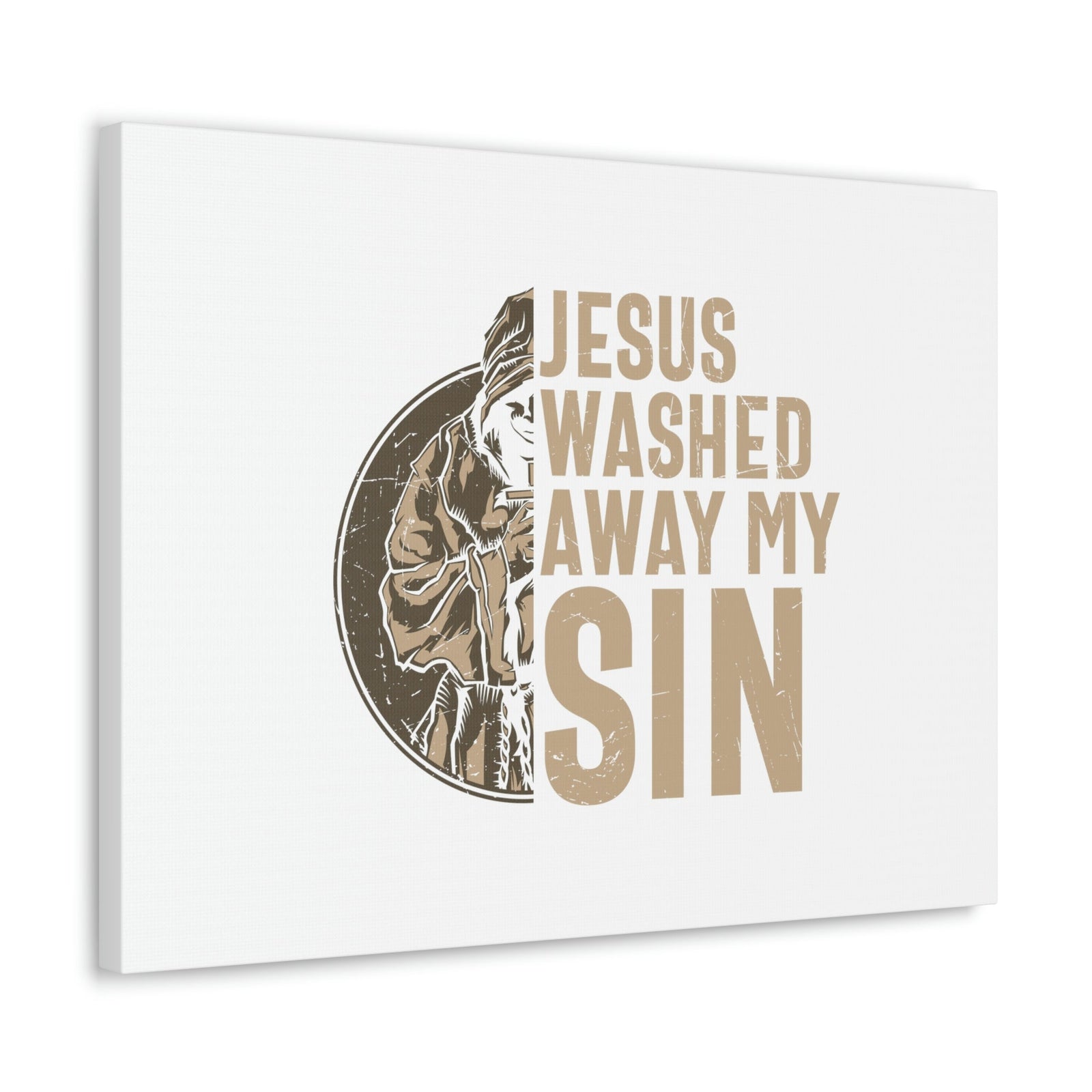 Scripture Walls Washed Away My Sin Psalm 51:2 Christian Wall Art Bible Verse Print Ready to Hang Unframed-Express Your Love Gifts
