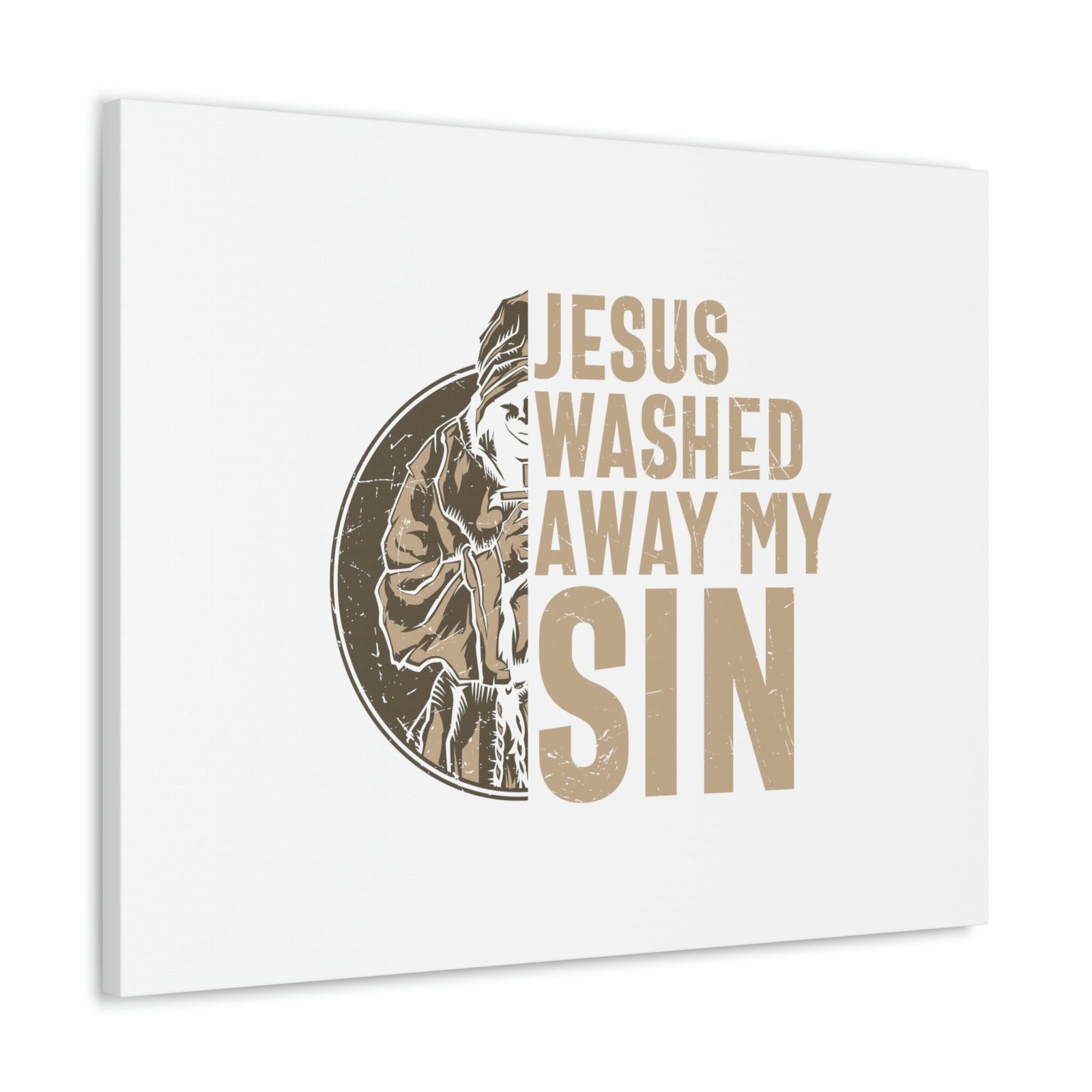 Scripture Walls Washed Away My Sin Psalm 51:2 Christian Wall Art Bible Verse Print Ready to Hang Unframed-Express Your Love Gifts