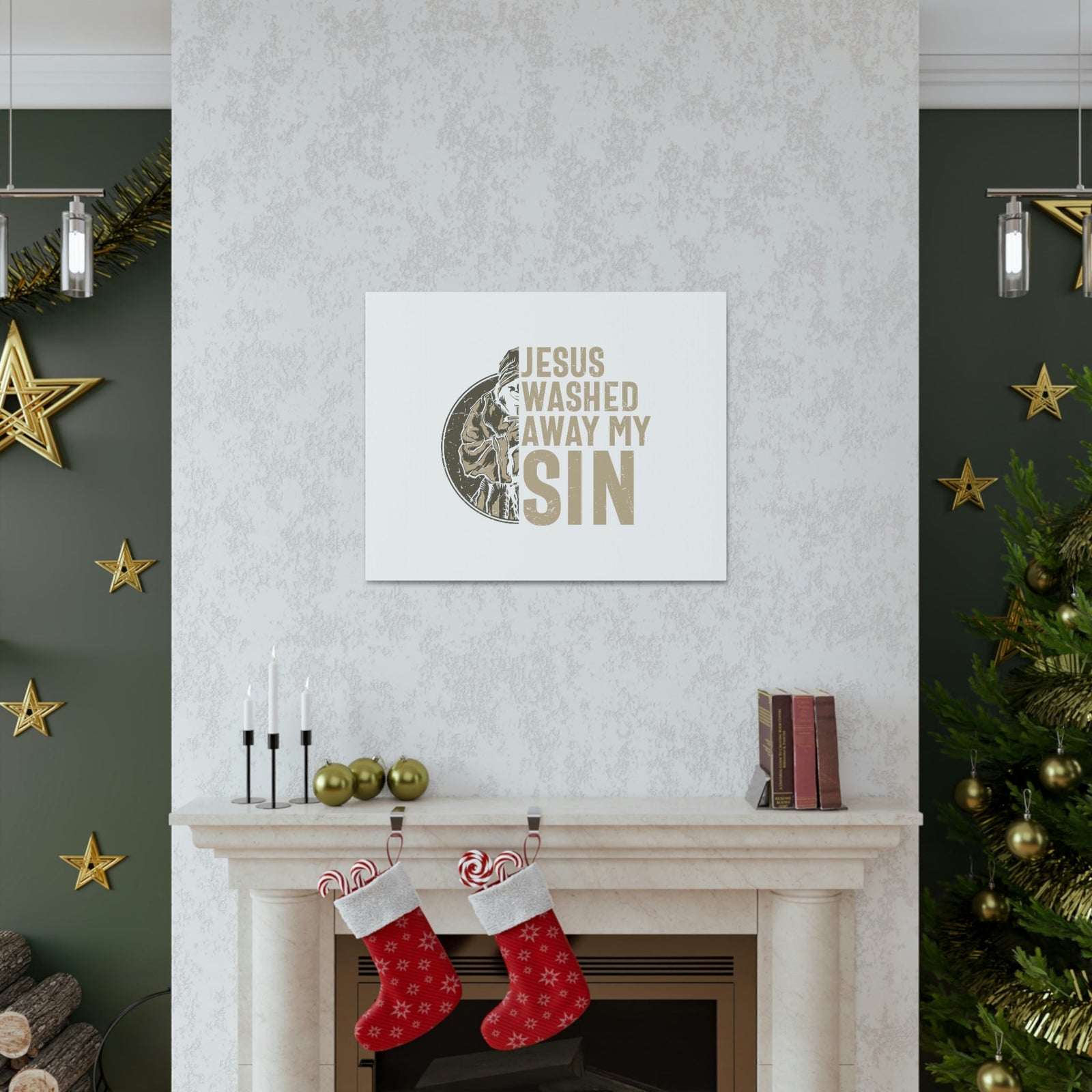 Scripture Walls Washed Away My Sin Psalm 51:2 Christian Wall Art Bible Verse Print Ready to Hang Unframed-Express Your Love Gifts