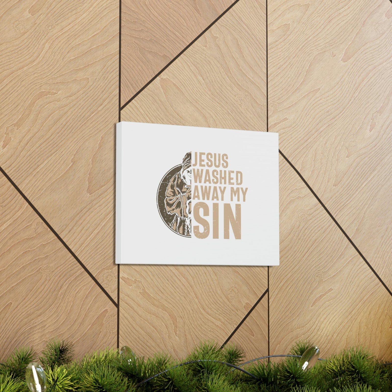 Scripture Walls Washed Away My Sin Psalm 51:2 Christian Wall Art Bible Verse Print Ready to Hang Unframed-Express Your Love Gifts