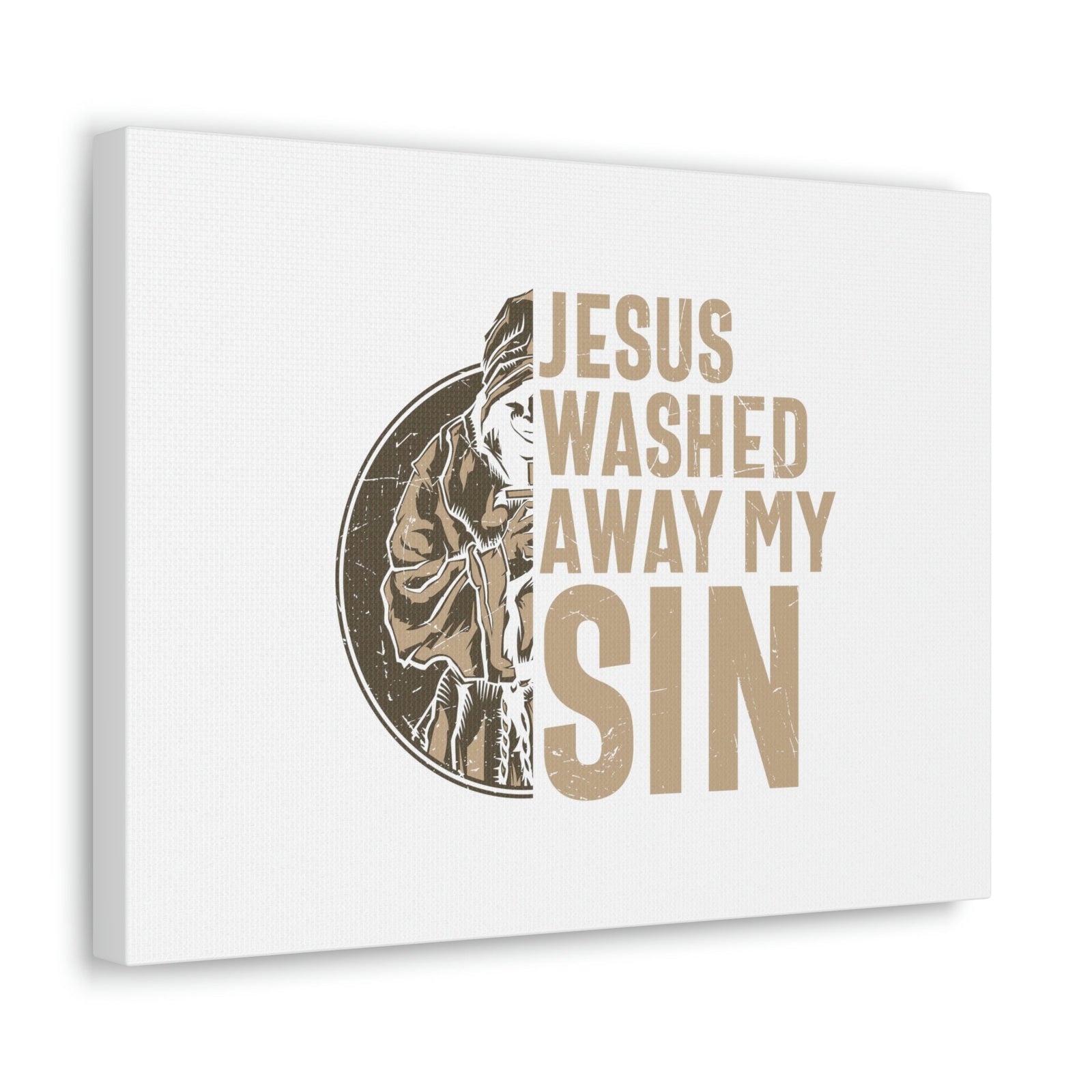 Scripture Walls Washed Away My Sin Psalm 51:2 Christian Wall Art Bible Verse Print Ready to Hang Unframed-Express Your Love Gifts