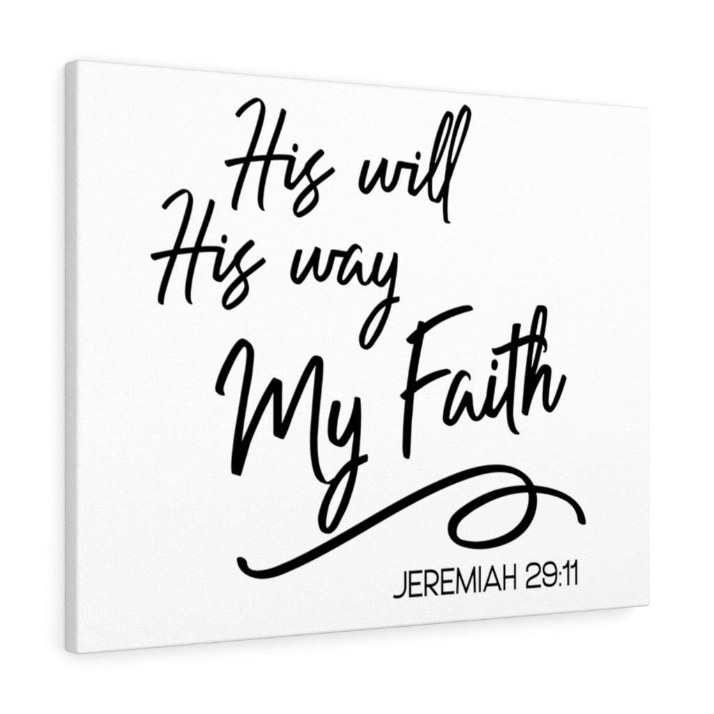 Scripture Walls Way My Faith Jeremiah 29:11 Bible Verse Canvas Christian Wall Art Ready to Hang Unframed-Express Your Love Gifts