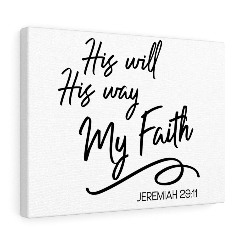 Scripture Walls Way My Faith Jeremiah 29:11 Bible Verse Canvas Christian Wall Art Ready to Hang Unframed-Express Your Love Gifts