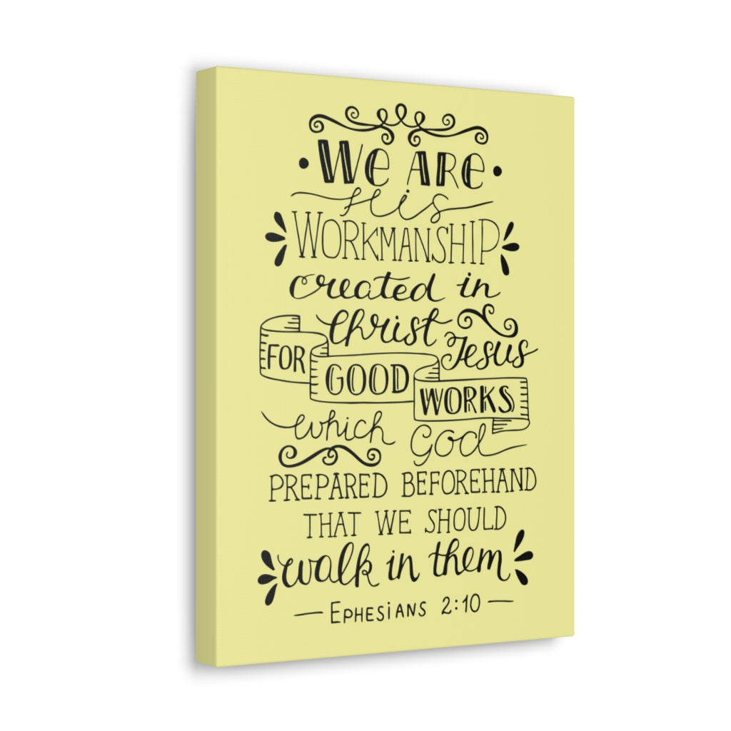 Scripture Walls We Are Workmanship Ephesians 2:10 Christian Wall Art Bible Verse Print Ready To Hang Unframed-Express Your Love Gifts