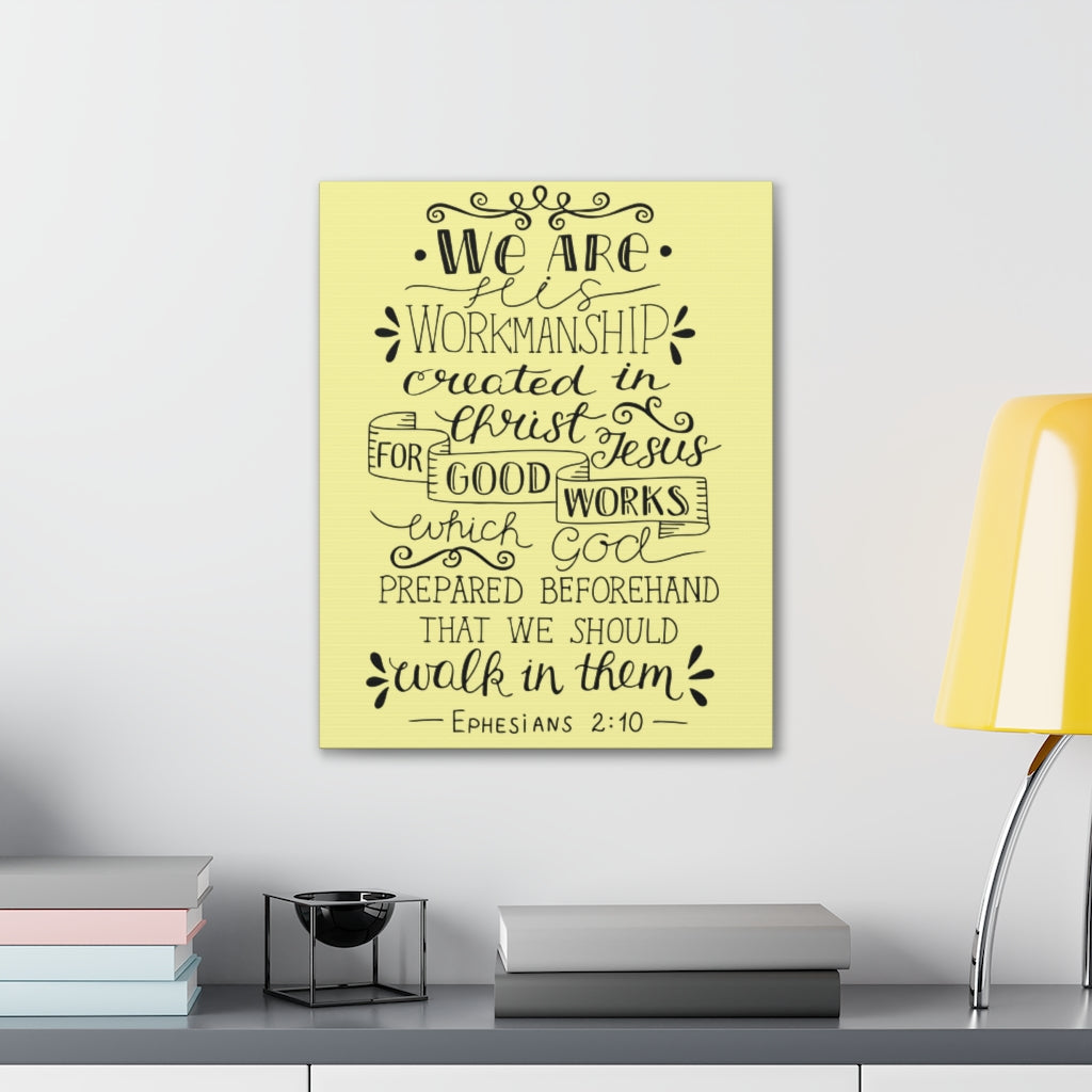Scripture Walls We Are Workmanship Ephesians 2:10 Christian Wall Art Bible Verse Print Ready To Hang Unframed-Express Your Love Gifts