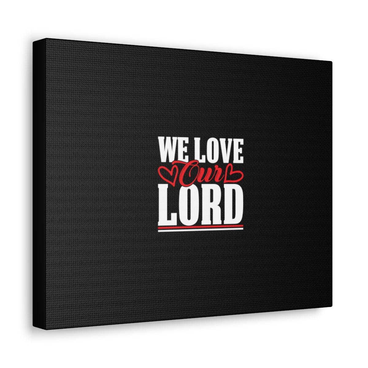 Scripture Walls We Love Our Lord Luke 10:27 Black Christian Wall Art Bible Verse Print Ready to Hang Unframed-Express Your Love Gifts