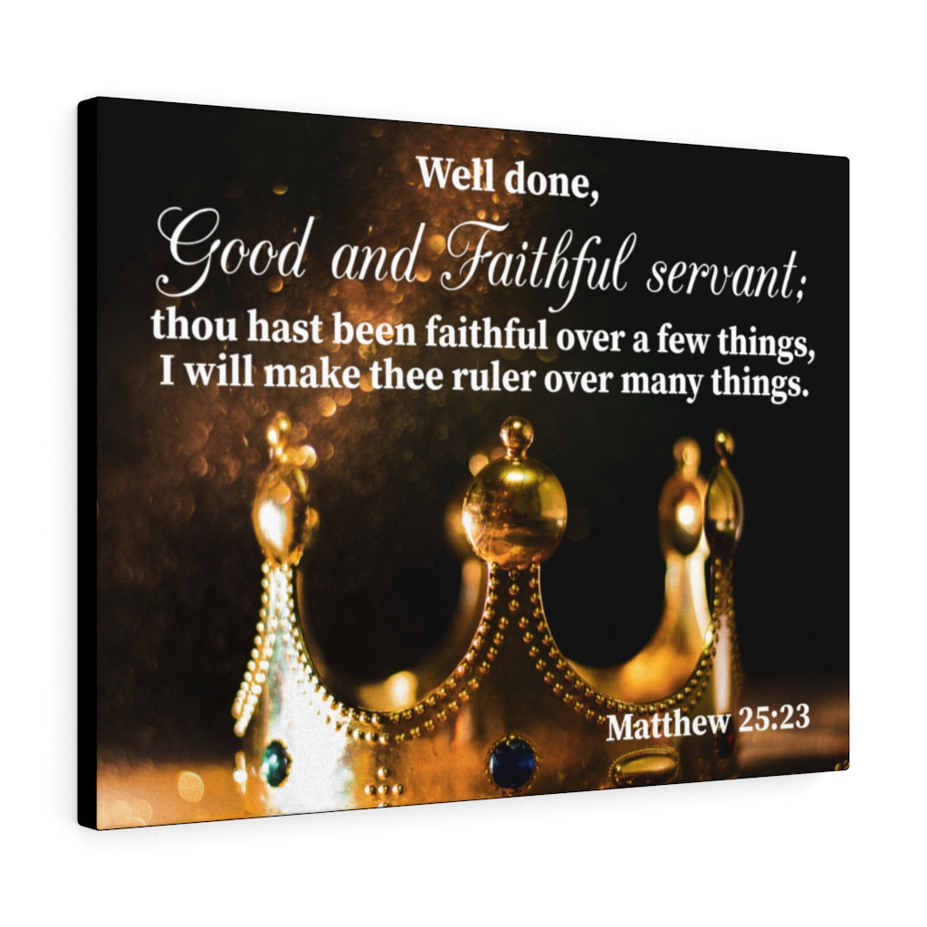 Scripture Walls Well Done Matthew 25:23 Wall Art Christian Home Decor Unframed-Express Your Love Gifts