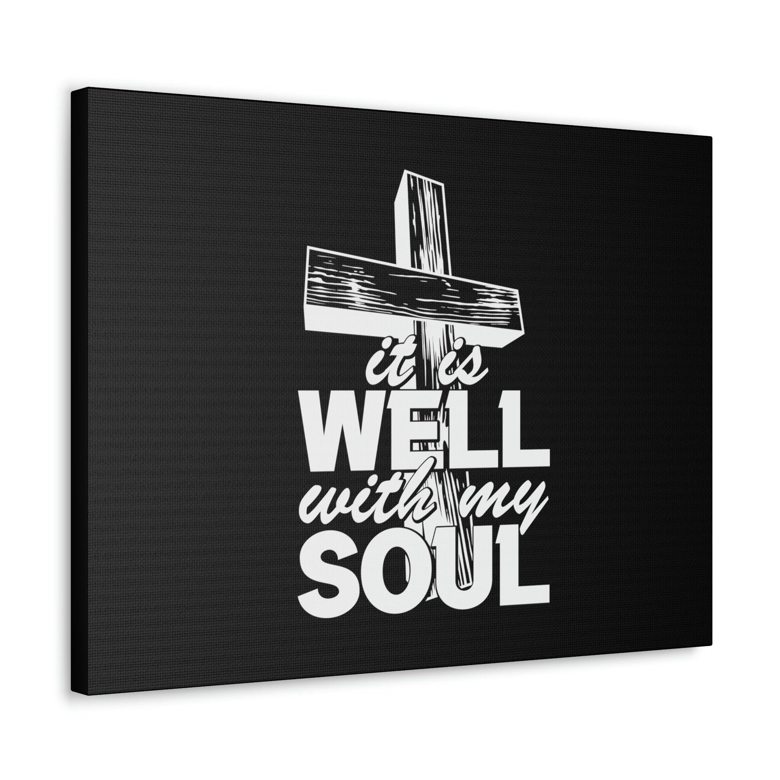 Scripture Walls Well With My Soul Psalm 42:7 Cross Christian Wall Art Bible Verse Print Ready to Hang Unframed-Express Your Love Gifts