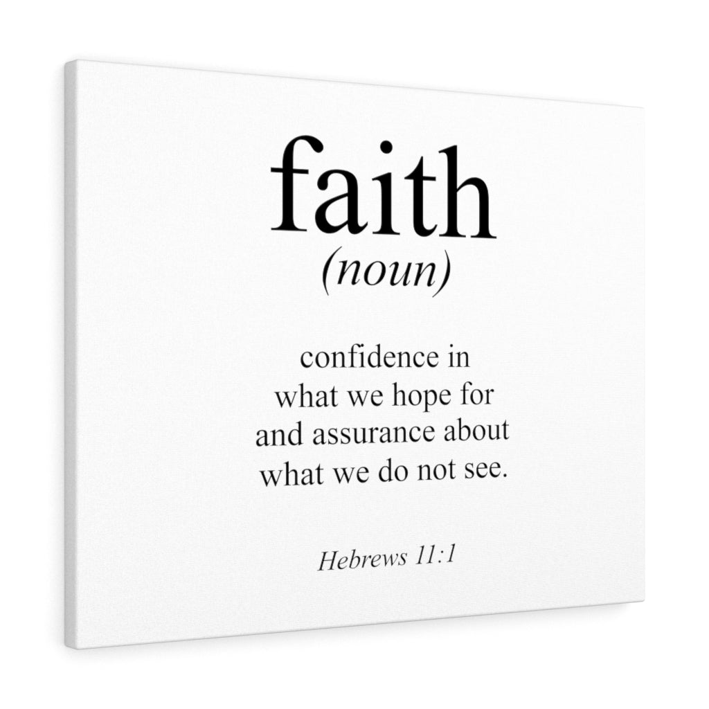 Scripture Walls What We Hope For Hebrews 11:1 Bible Verse Canvas Christian Wall Art Ready to Hang Unframed-Express Your Love Gifts