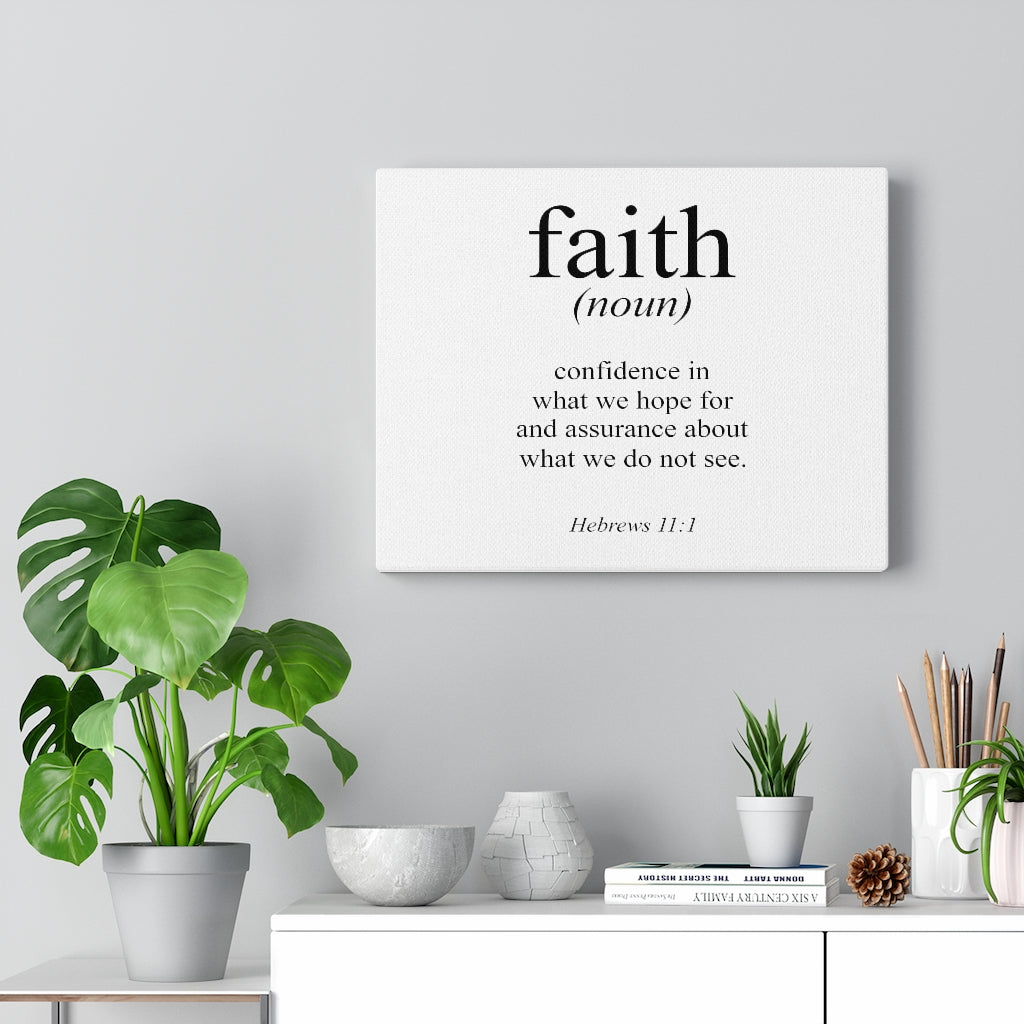 Scripture Walls What We Hope For Hebrews 11:1 Bible Verse Canvas Christian Wall Art Ready to Hang Unframed-Express Your Love Gifts