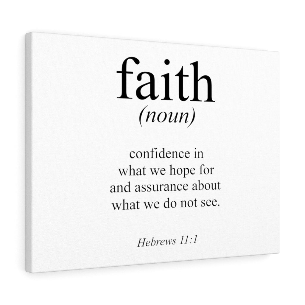 Scripture Walls What We Hope For Hebrews 11:1 Bible Verse Canvas Christian Wall Art Ready to Hang Unframed-Express Your Love Gifts