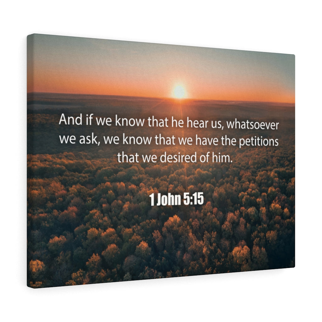 Scripture Walls Whatsoever We Ask 1 John 5:15 Christian Home Decor Bible Art Unframed-Express Your Love Gifts