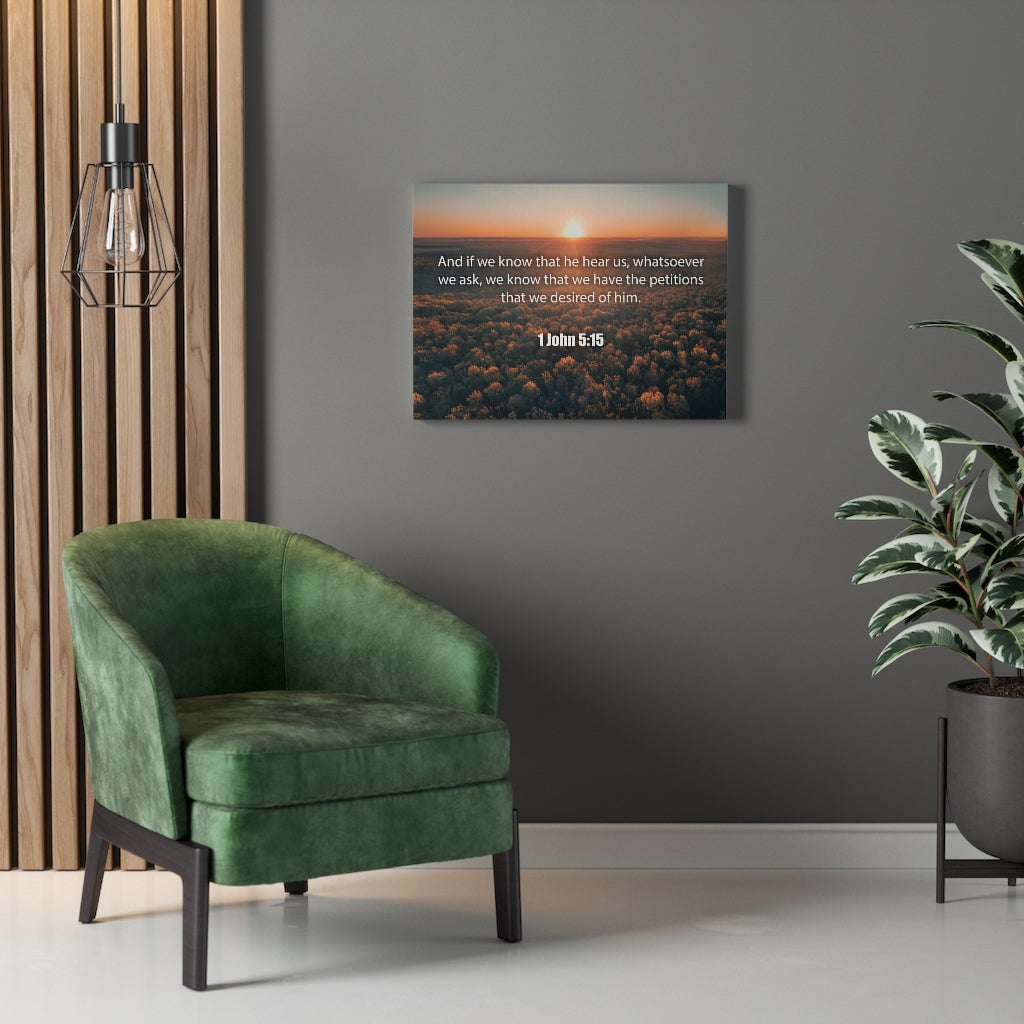 Scripture Walls Whatsoever We Ask 1 John 5:15 Christian Home Decor Bible Art Unframed-Express Your Love Gifts