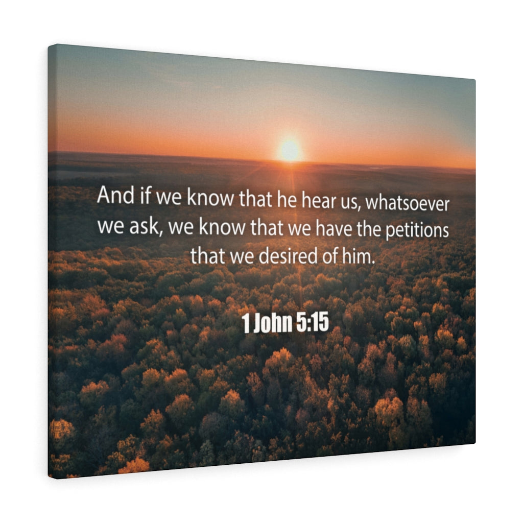 Scripture Walls Whatsoever We Ask 1 John 5:15 Christian Home Decor Bible Art Unframed-Express Your Love Gifts