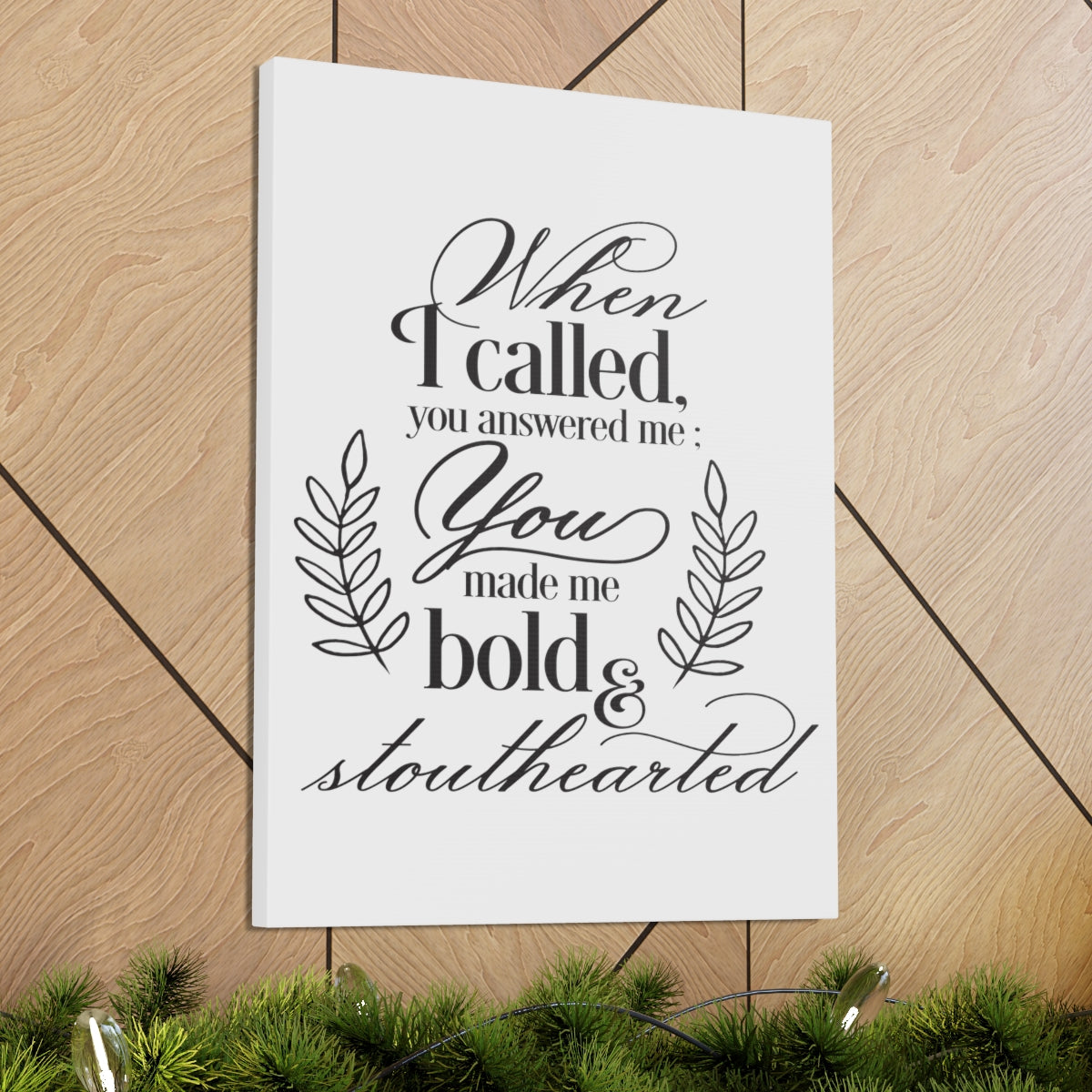 Scripture Walls When I Called Psalm 138 1 Christian Wall Art Print Ready to Hang Unframed-Express Your Love Gifts