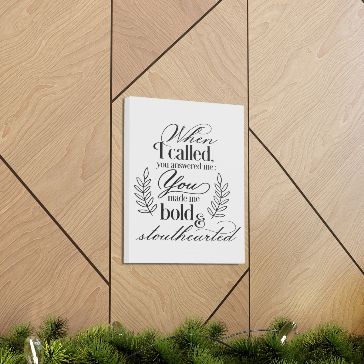 Scripture Walls When I Called Psalm 138 1 Christian Wall Art Print Ready to Hang Unframed-Express Your Love Gifts