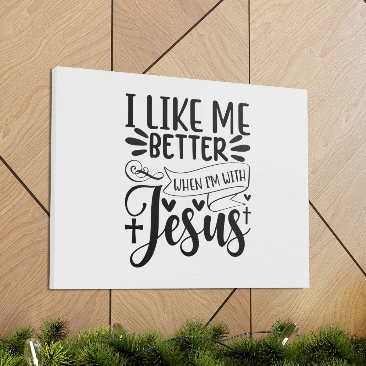 Scripture Walls When I'm With Jesus Acts 4:13 Christian Wall Art Bible Verse Print Ready to Hang Unframed-Express Your Love Gifts