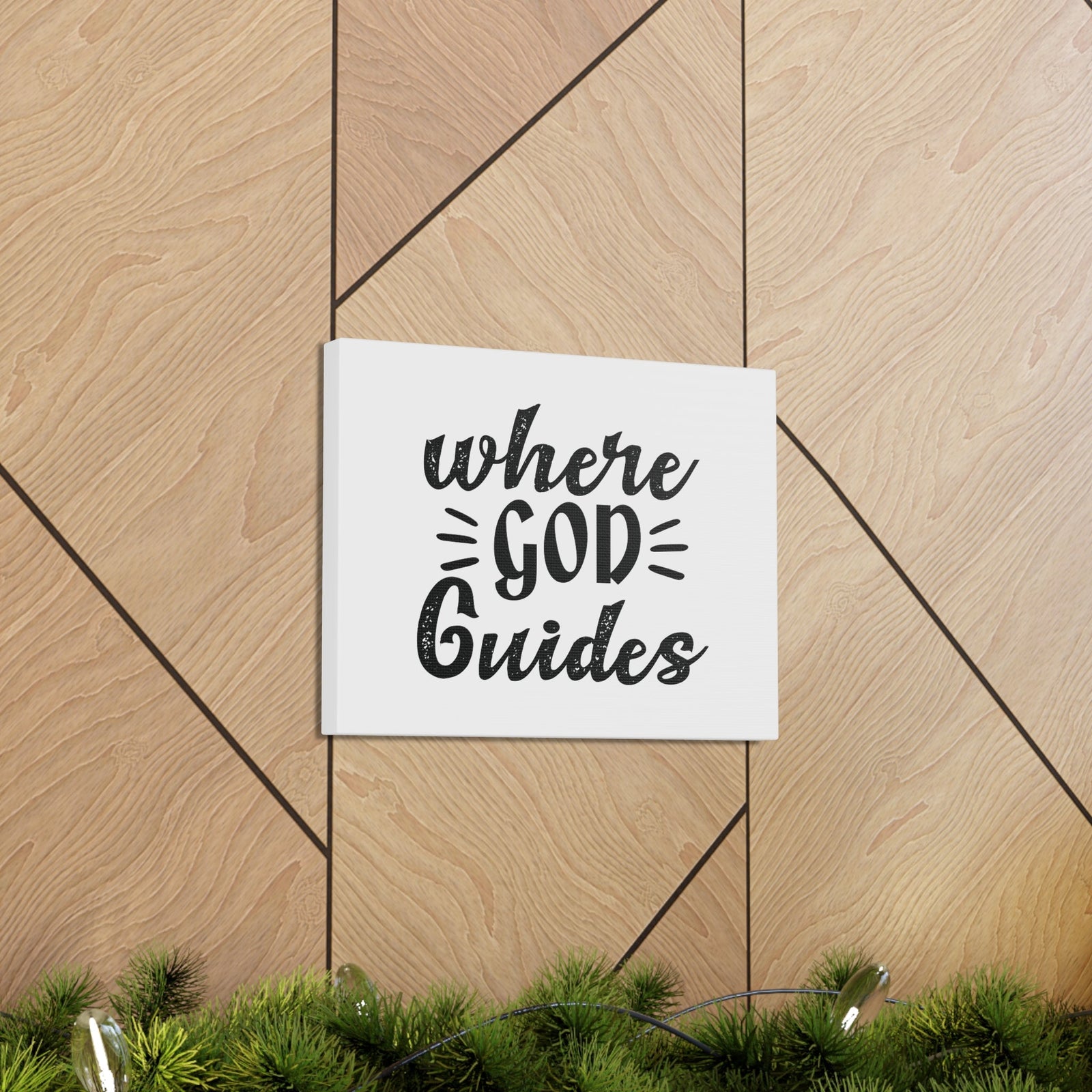 Scripture Walls Where God Guides 1 Corinthians 12:28 Christian Wall Art Bible Verse Print Ready to Hang Unframed-Express Your Love Gifts