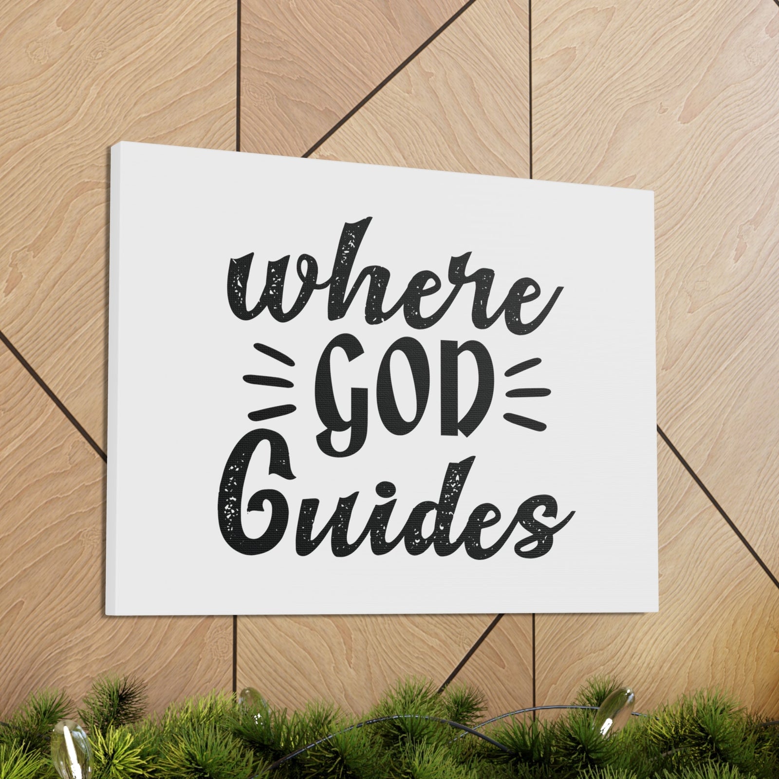 Scripture Walls Where God Guides 1 Corinthians 12:28 Christian Wall Art Bible Verse Print Ready to Hang Unframed-Express Your Love Gifts