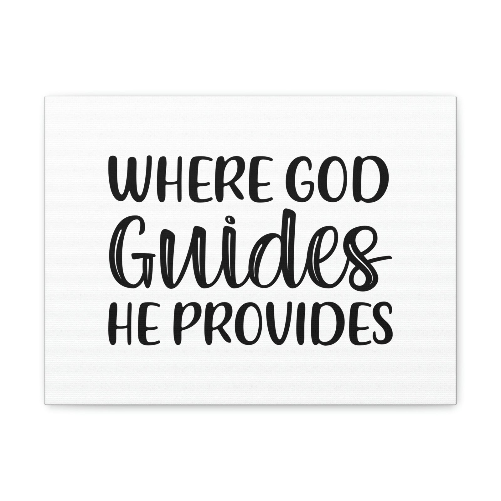 Scripture Walls Where God Guides, He Provides 1 Corinthians 10:13 Christian Wall Art Bible Verse Print Ready to Hang Unframed-Express Your Love Gifts