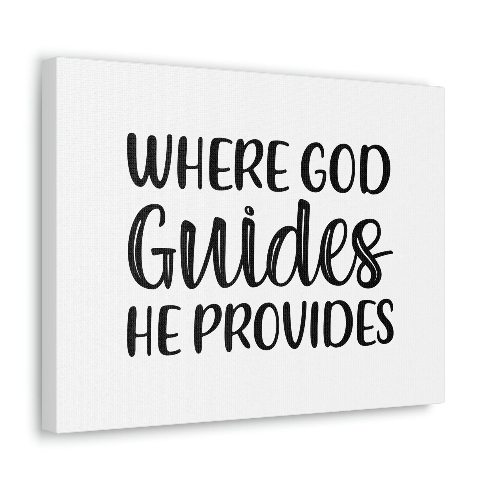 Scripture Walls Where God Guides, He Provides 1 Corinthians 10:13 Christian Wall Art Bible Verse Print Ready to Hang Unframed-Express Your Love Gifts