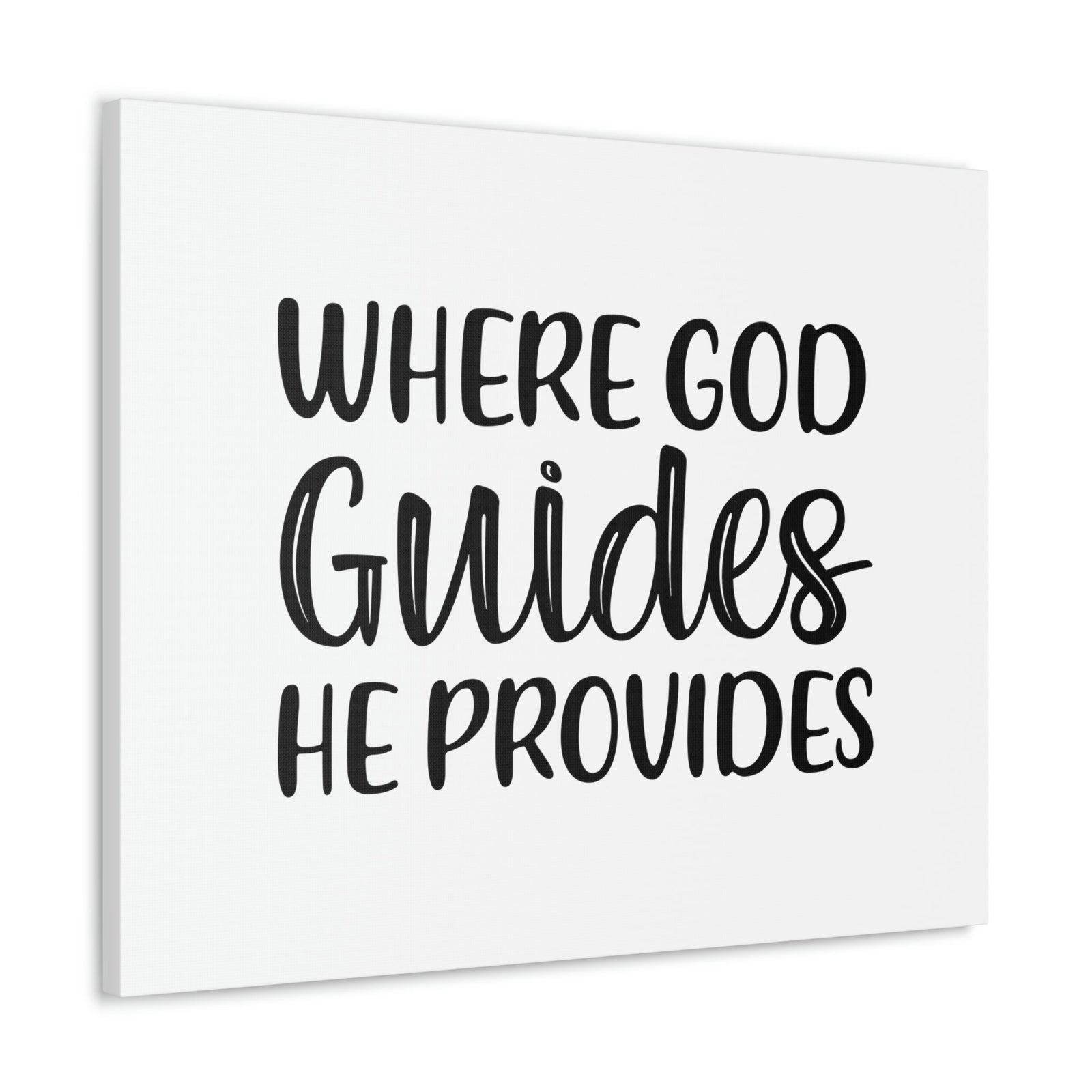 Scripture Walls Where God Guides, He Provides 1 Corinthians 10:13 Christian Wall Art Bible Verse Print Ready to Hang Unframed-Express Your Love Gifts