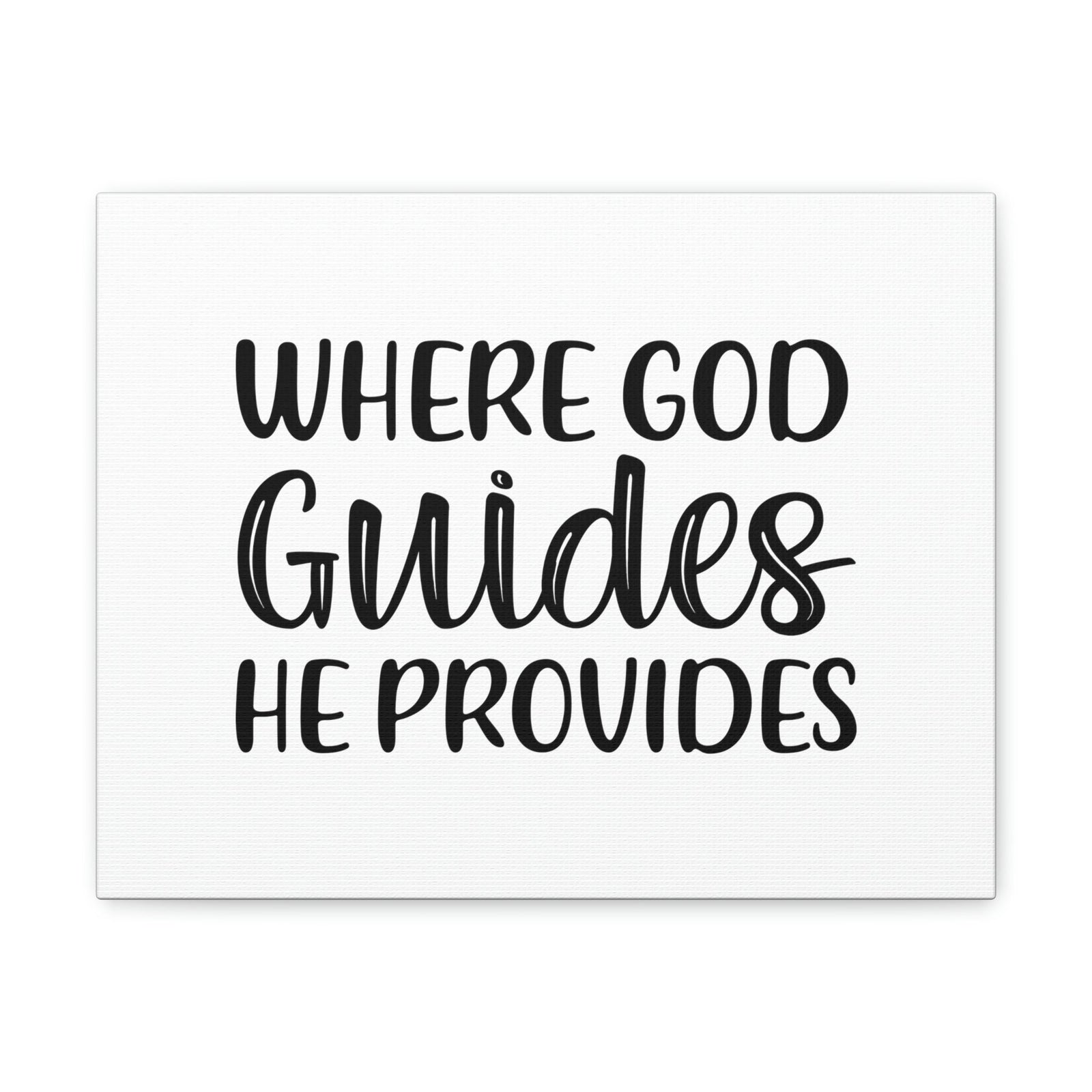 Scripture Walls Where God Guides, He Provides 1 Corinthians 10:13 Christian Wall Art Bible Verse Print Ready to Hang Unframed-Express Your Love Gifts