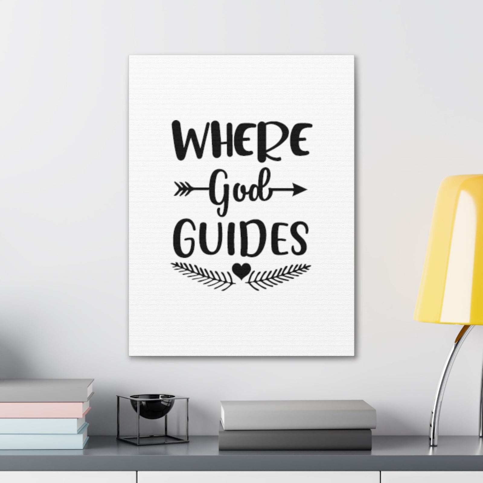Scripture Walls Where God Guides Isaiah 58:11 Christian Wall Art Bible Verse Print Ready to Hang Unframed-Express Your Love Gifts